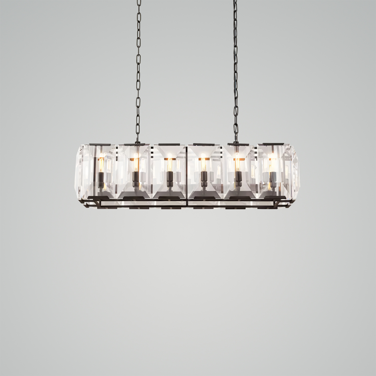 Harlow Crystal Rectangular Chandelier
