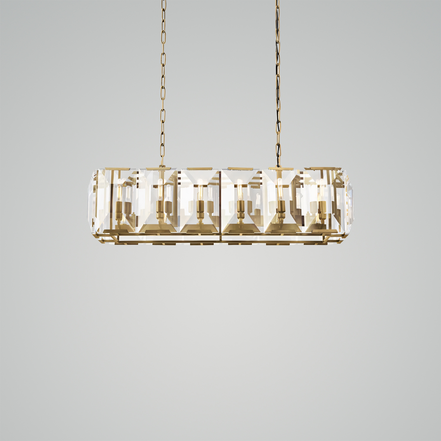 Harlow Crystal Rectangular Chandelier