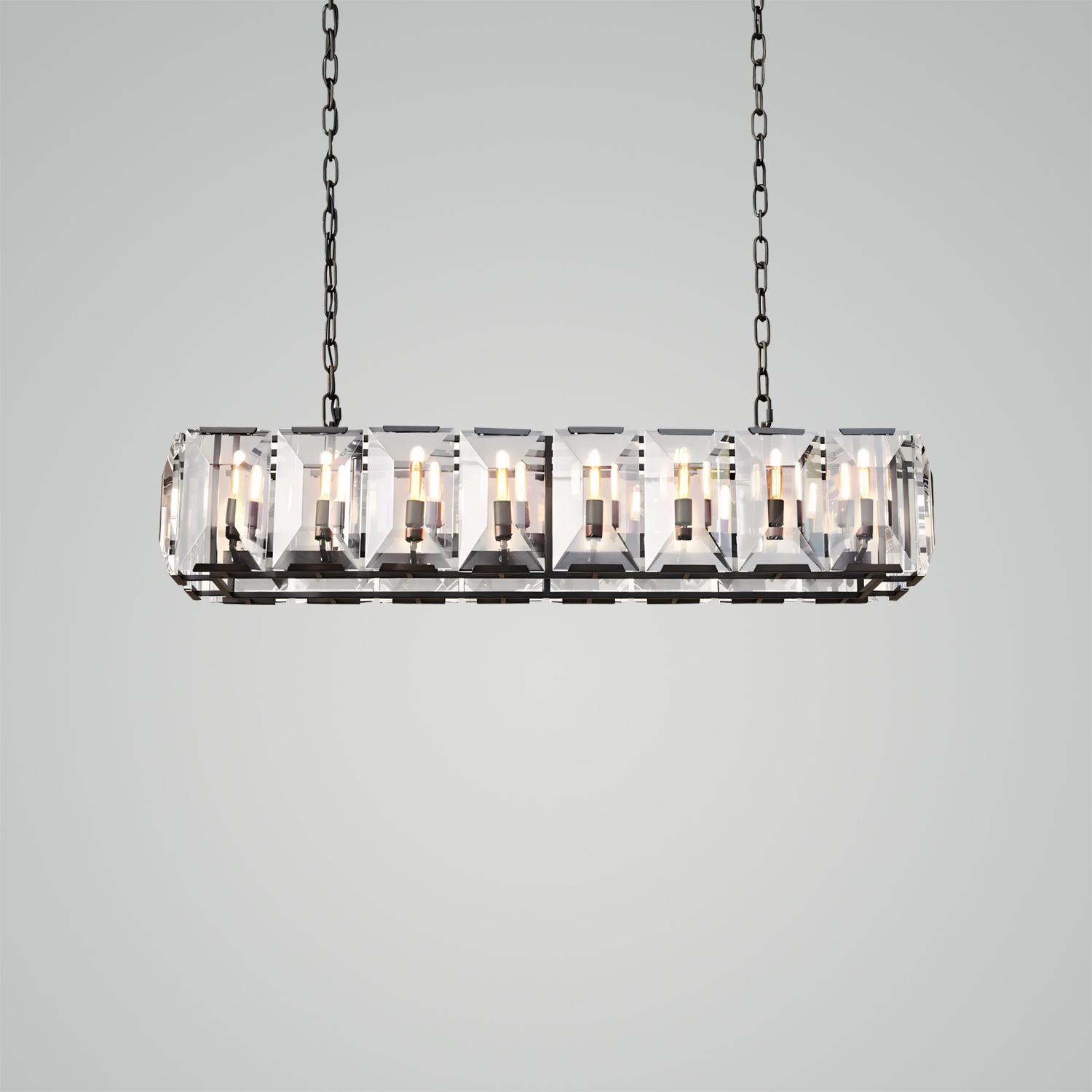 Harlow Crystal Rectangular Chandelier