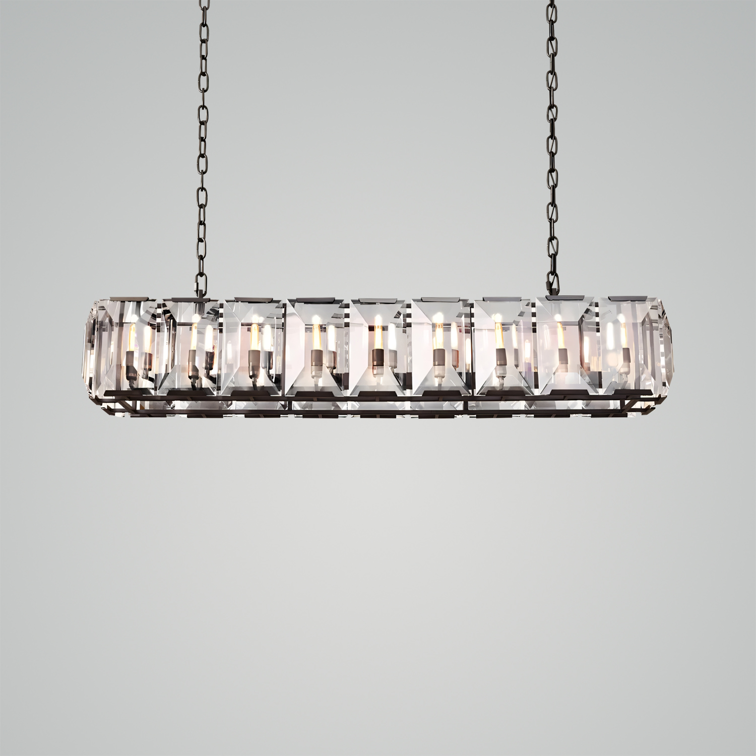 Harlow Crystal Rectangular Chandelier