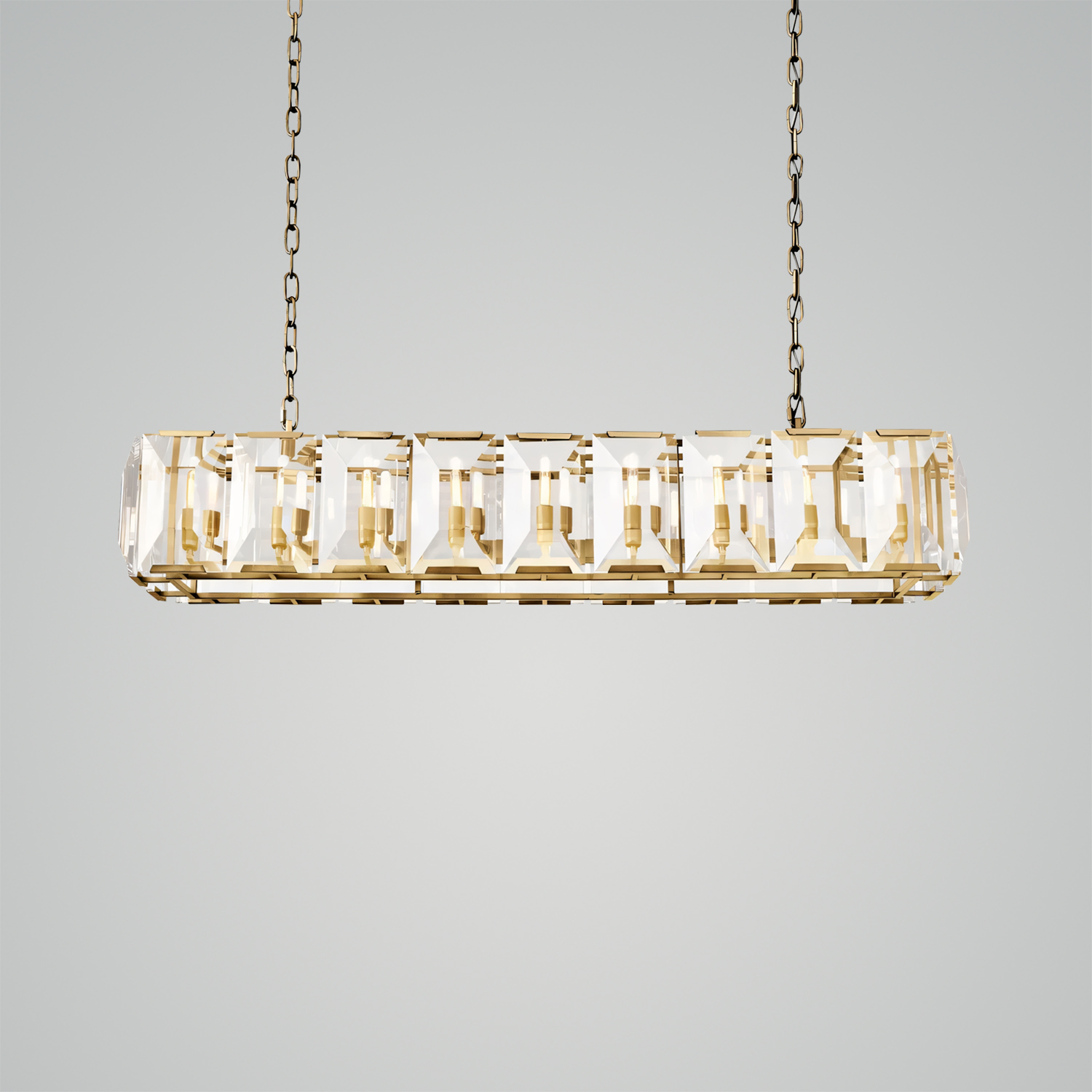 Harlow Crystal Rectangular Chandelier