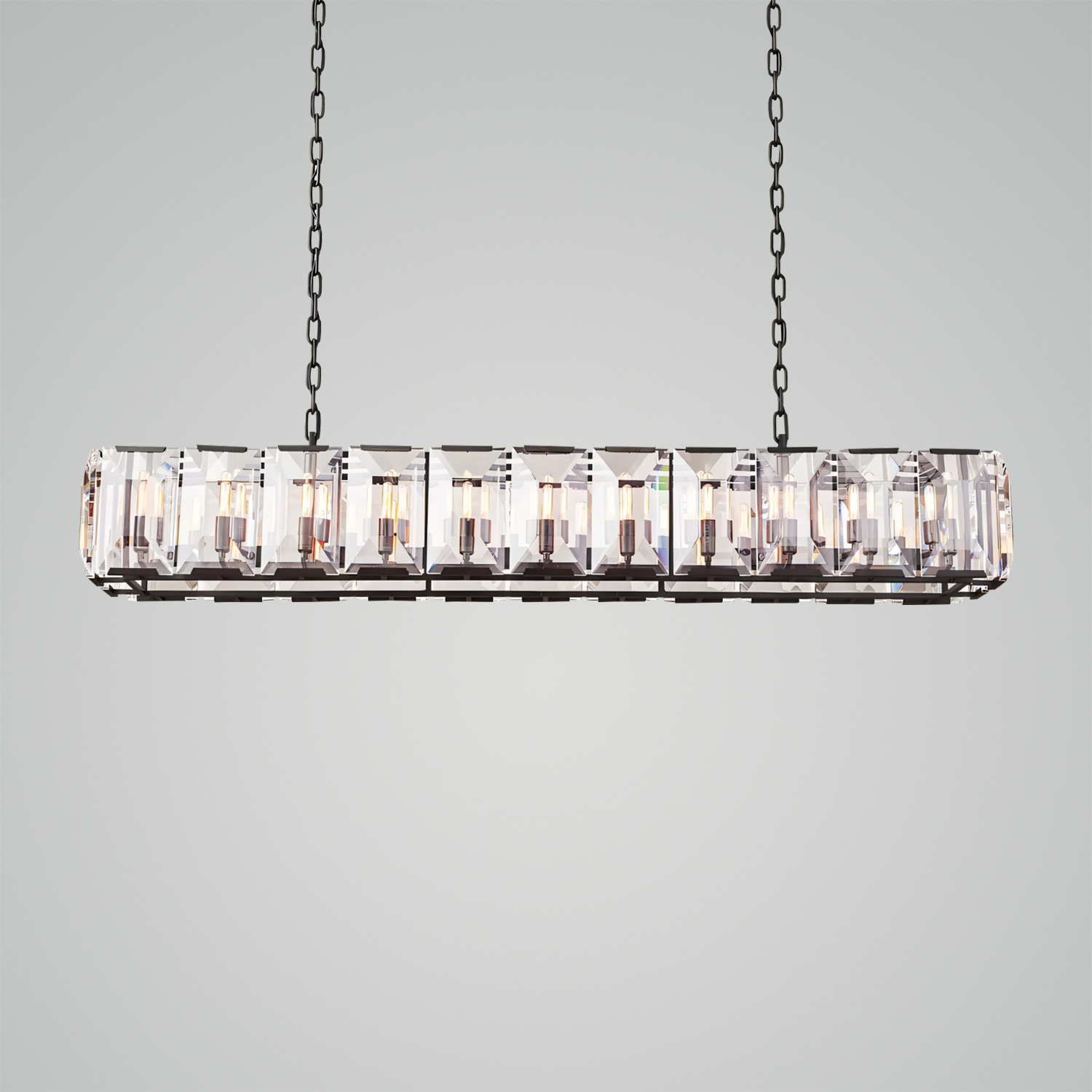 Harlow Crystal Rectangular Chandelier