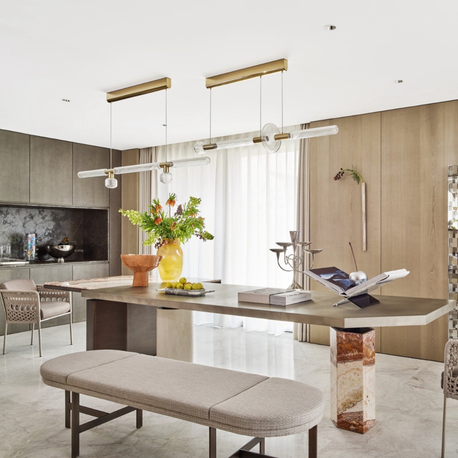 Horizontal S Pendant Light