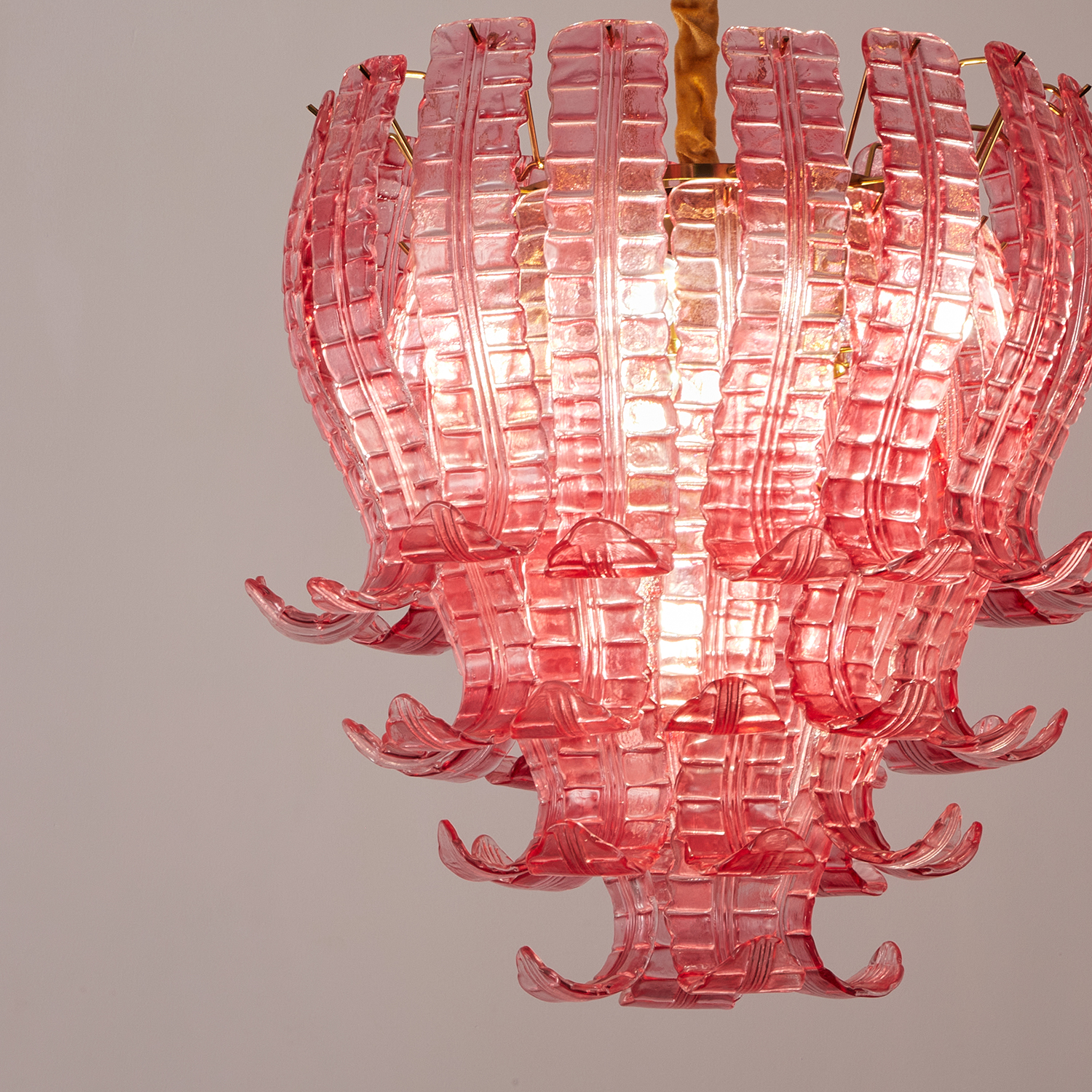 Italian Murano Felci Glass Chandeliers