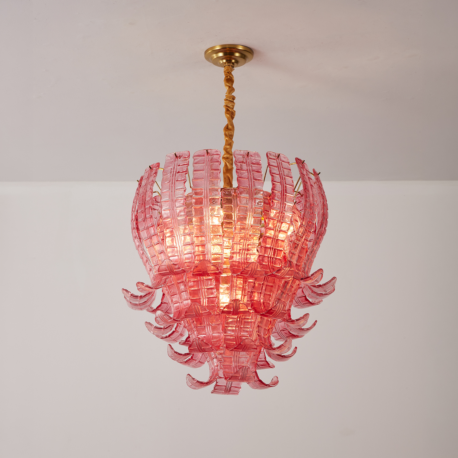 Italian Murano Felci Glass Chandeliers