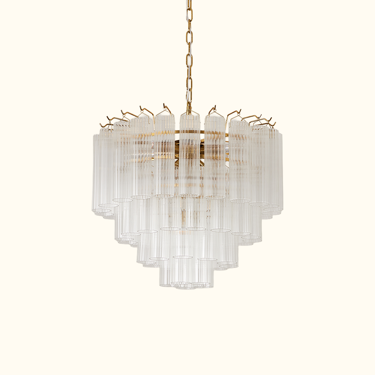 Italian Style Glass Tube Chandelier