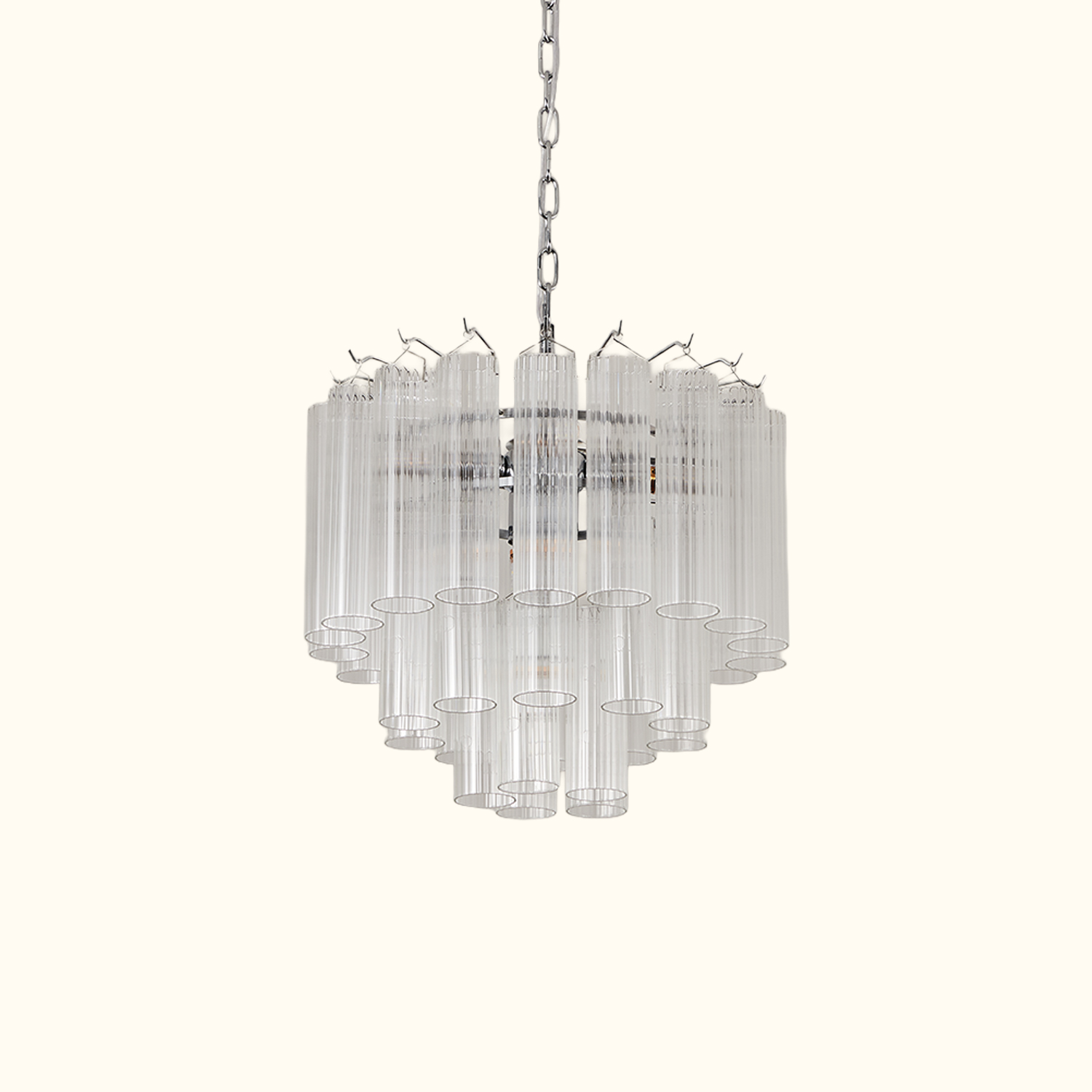 Italian Style Glass Tube Chandelier