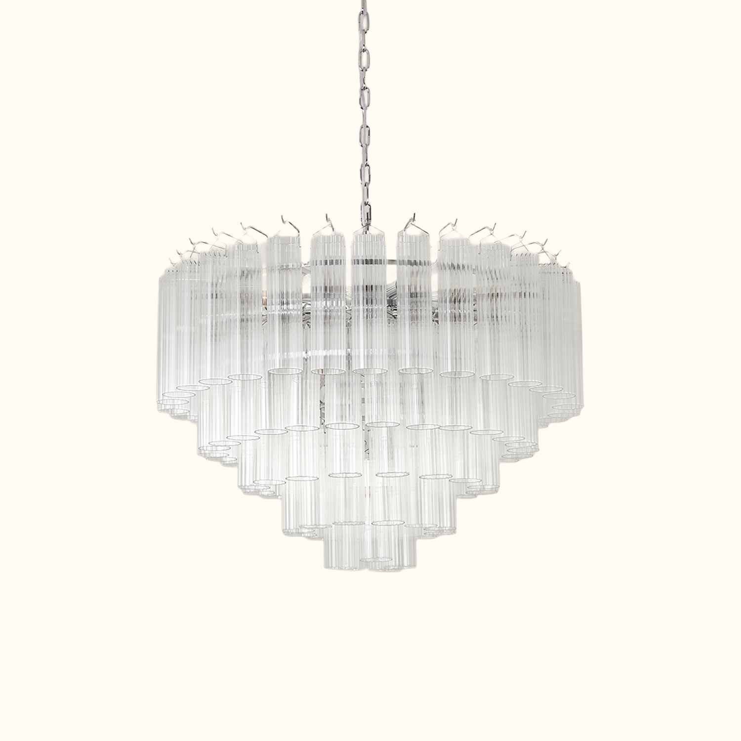 Italian Style Glass Tube Chandelier