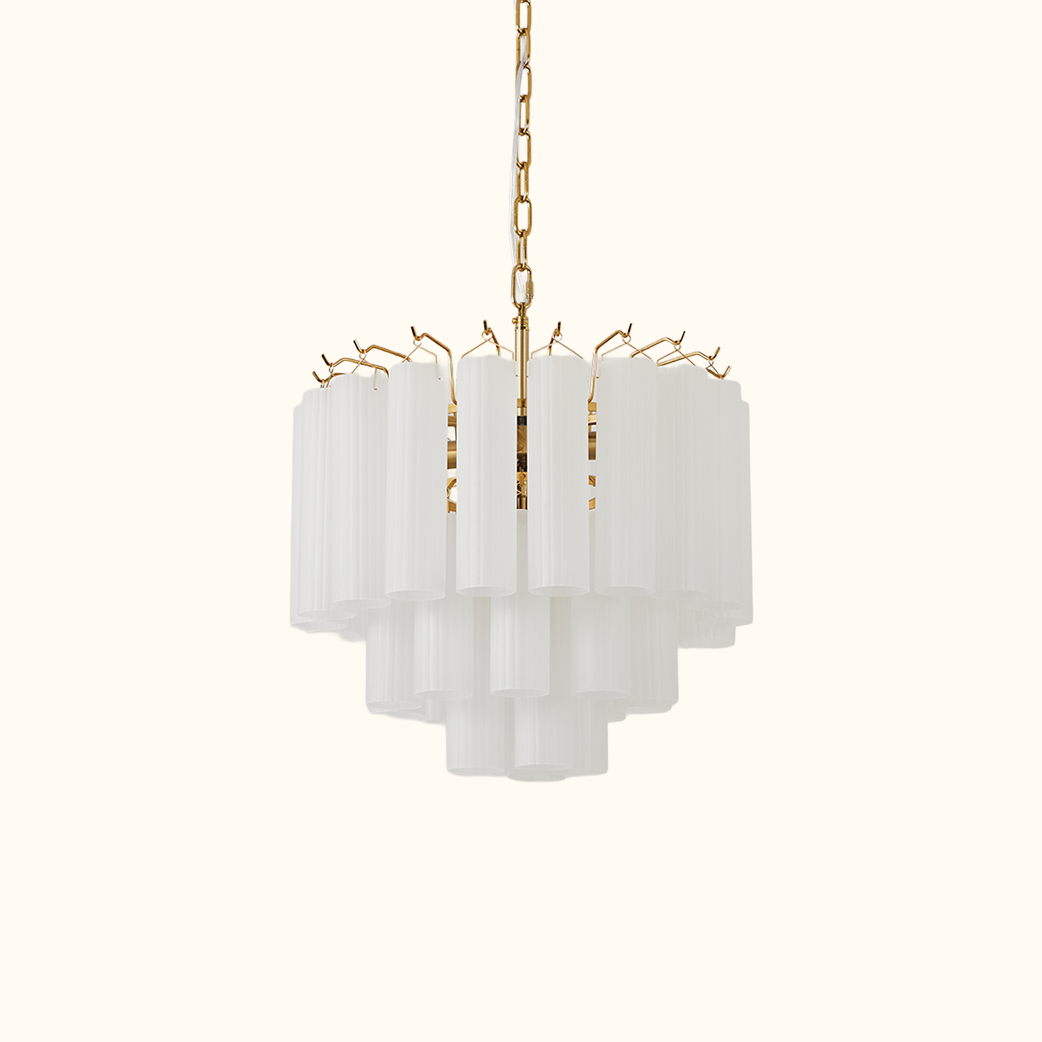 Italian Style Glass Tube Chandelier