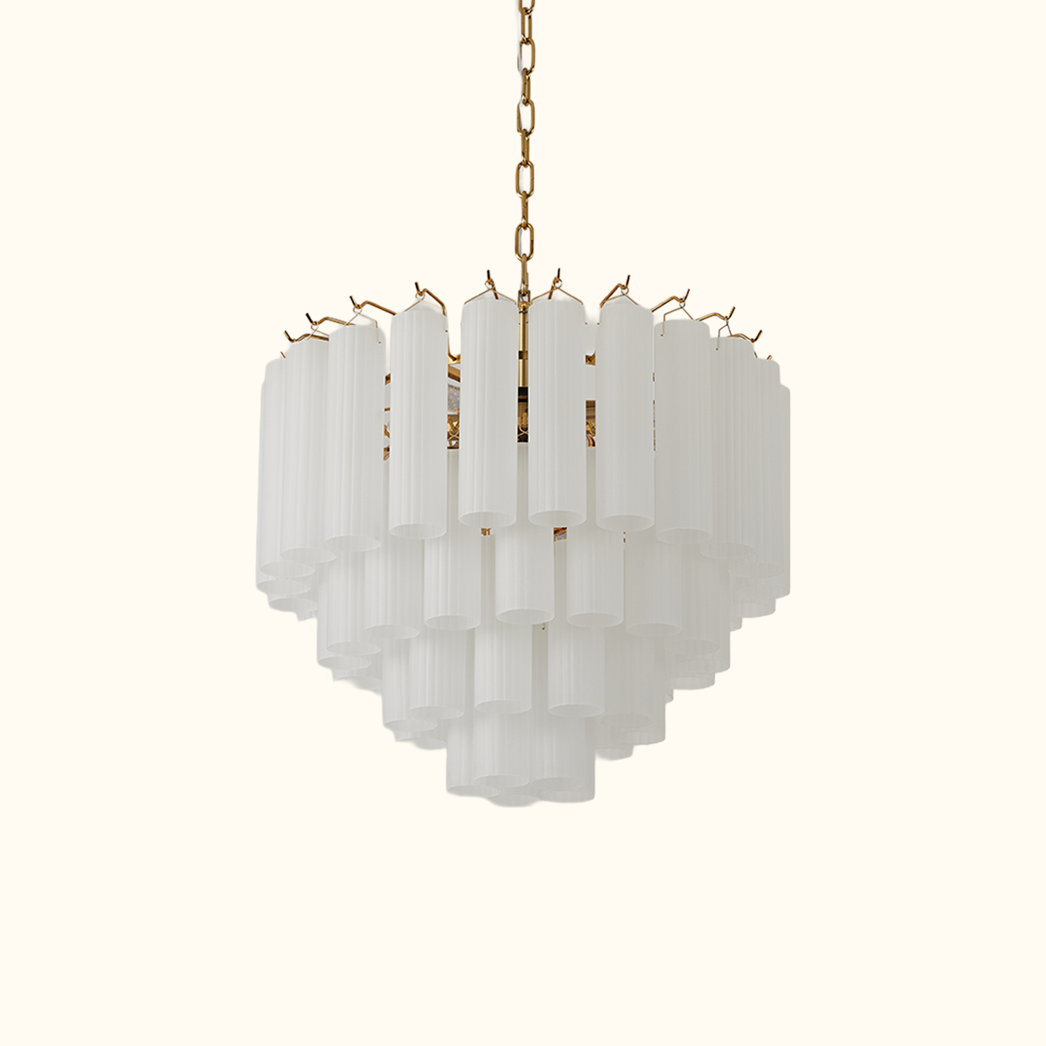 Italian Style Glass Tube Chandelier