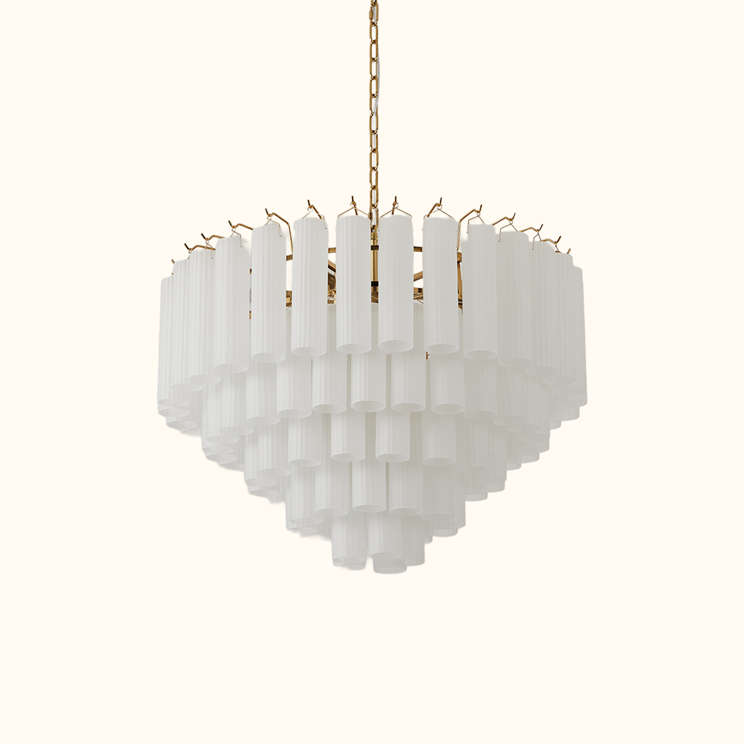 Italian Style Glass Tube Chandelier
