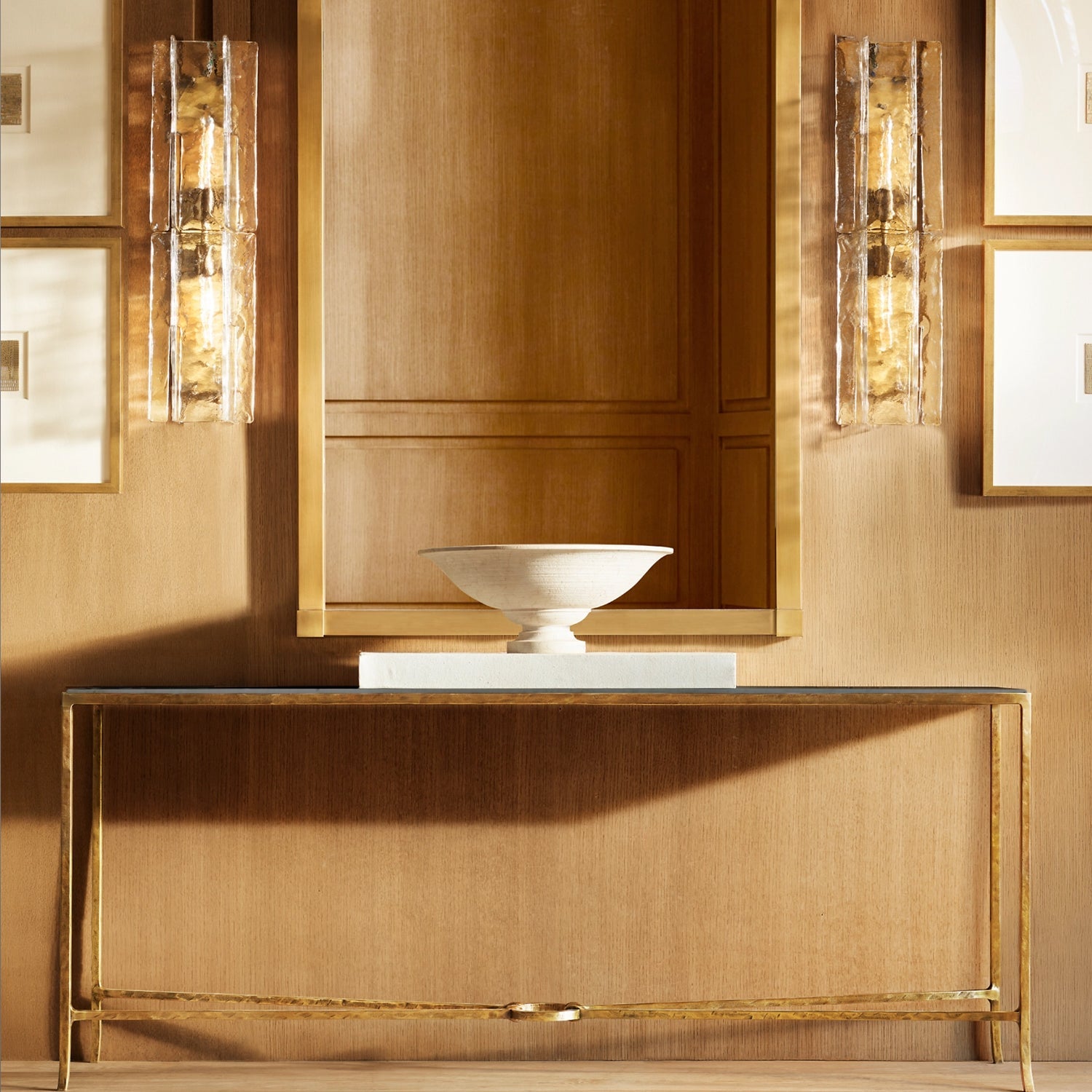 未上传 Lattice Clear Glass Sconce