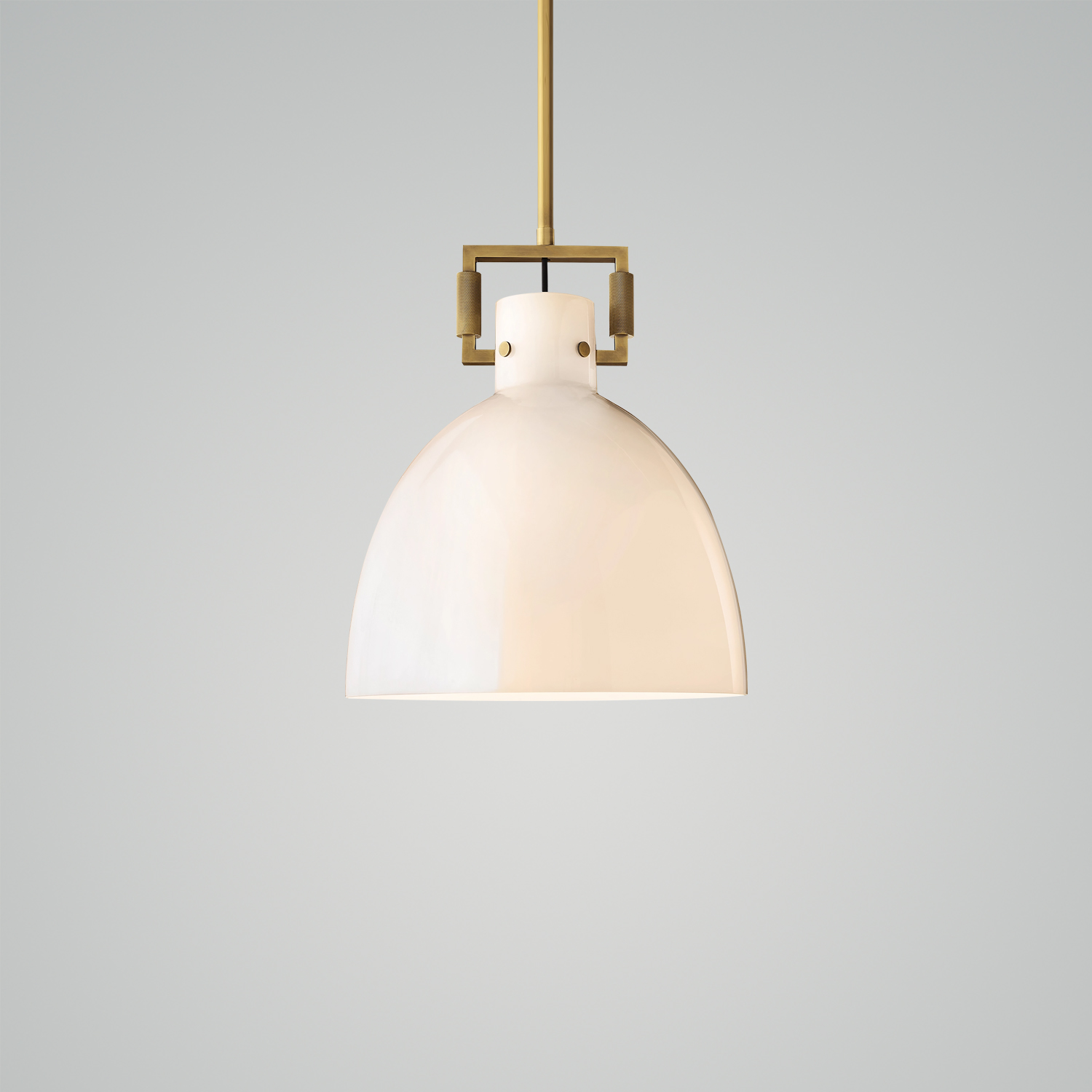 未上传 Machinist Milk Glass Cloche Pendant Light