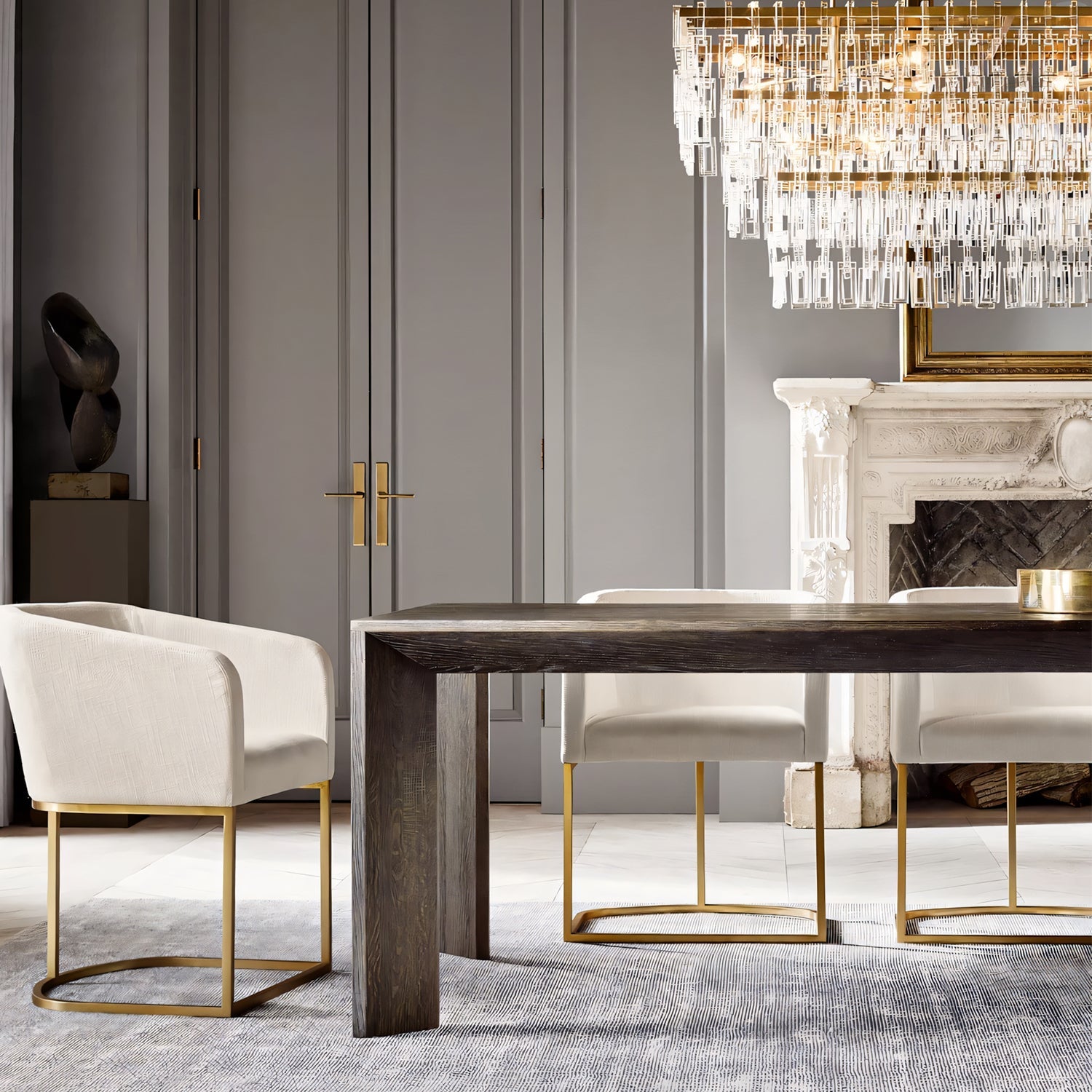 Marignan Tiered Rectangular Chandelier