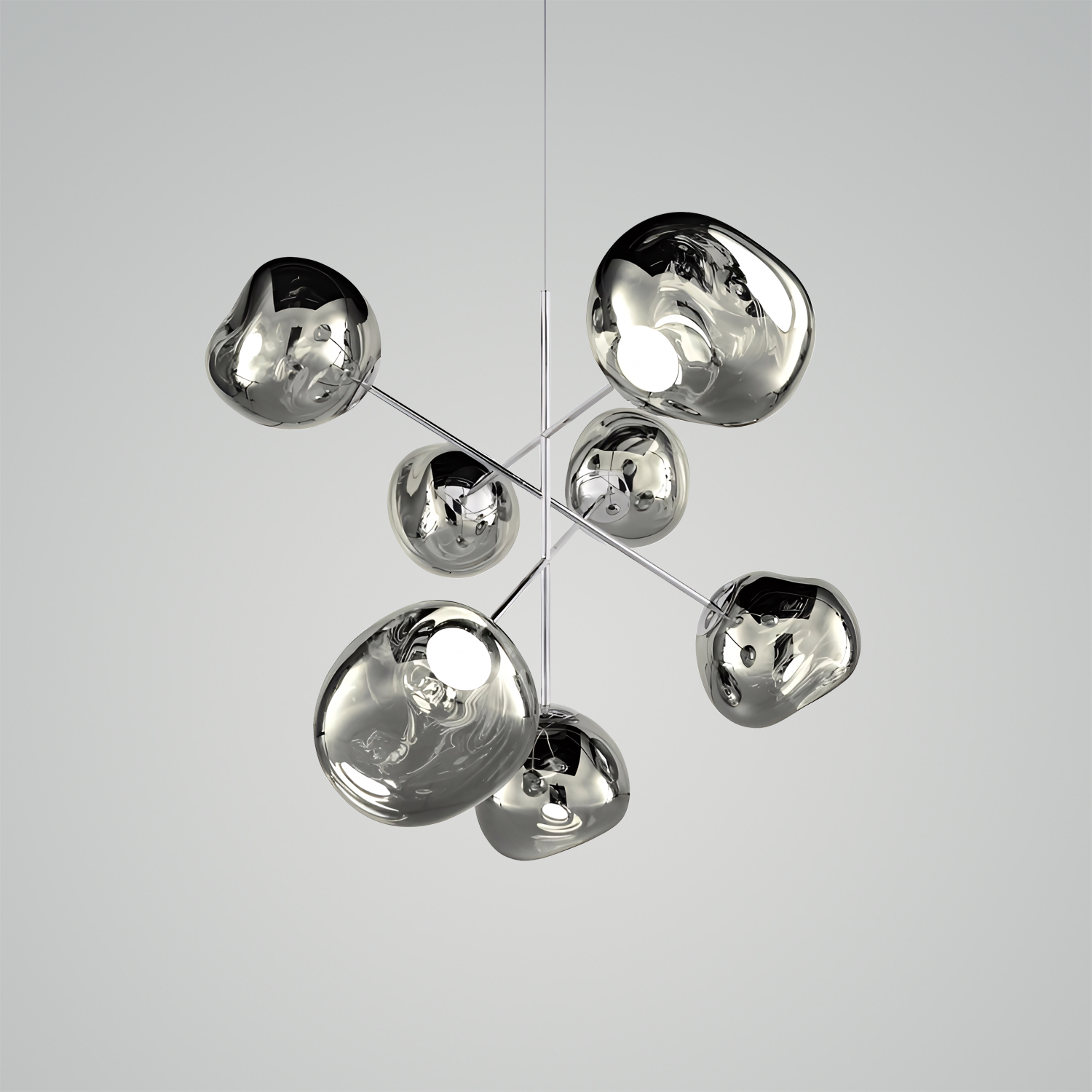 Melt LED Chandelier Chrome Large