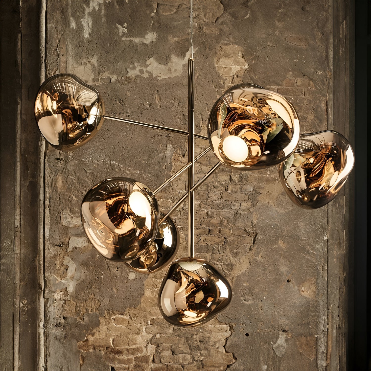 Melt LED Chandelier Chrome Large