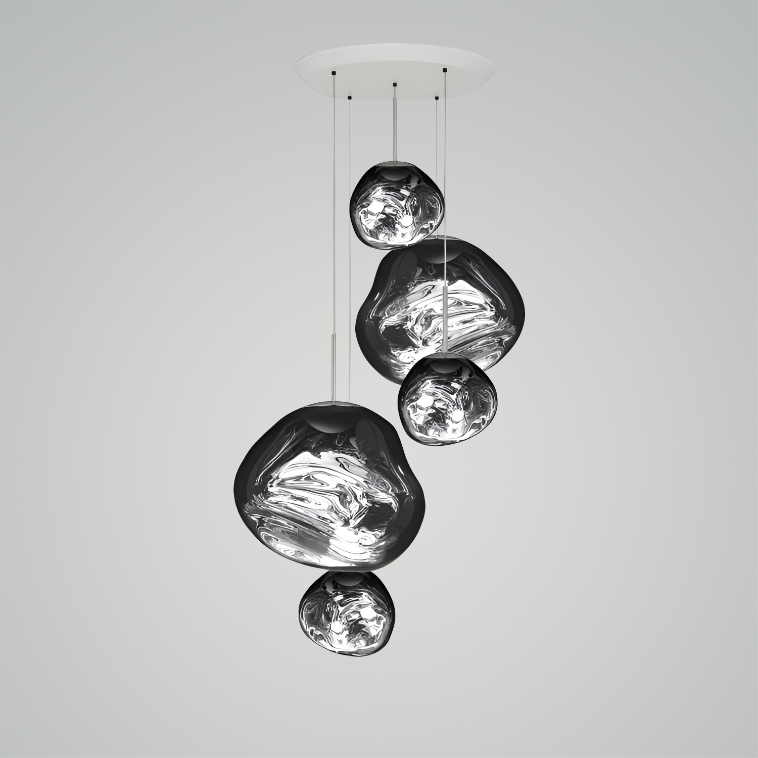 Melt Mini LED Smoke Round Pendant System