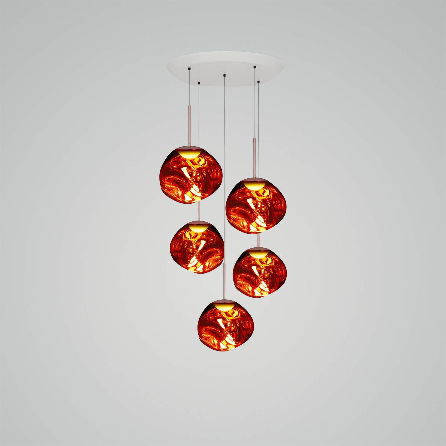 Melt Mini LED Smoke Round Pendant System