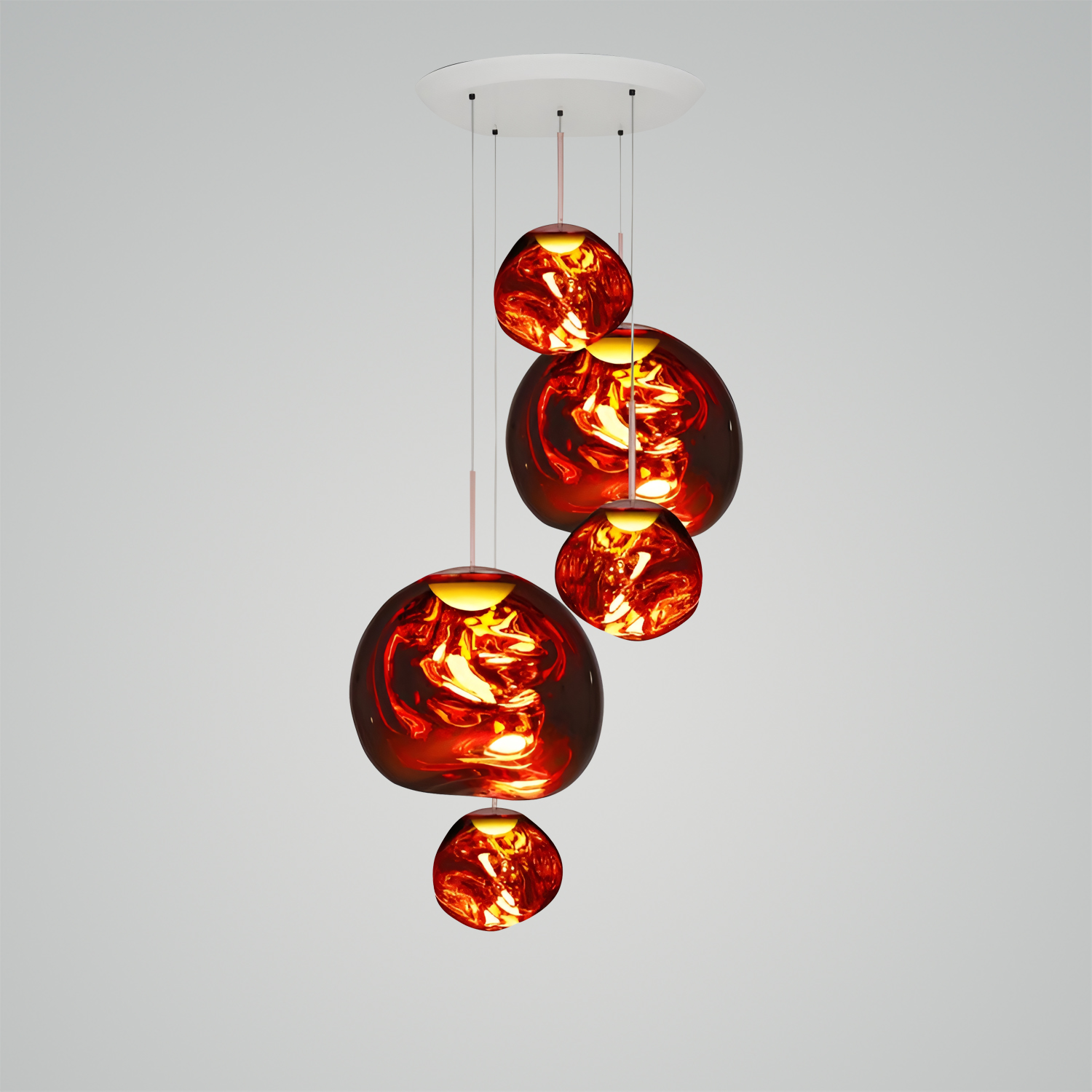 Melt Mini LED Smoke Round Pendant System