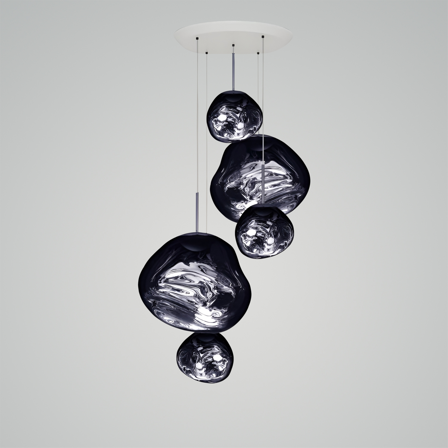 Melt Mini LED Smoke Round Pendant System