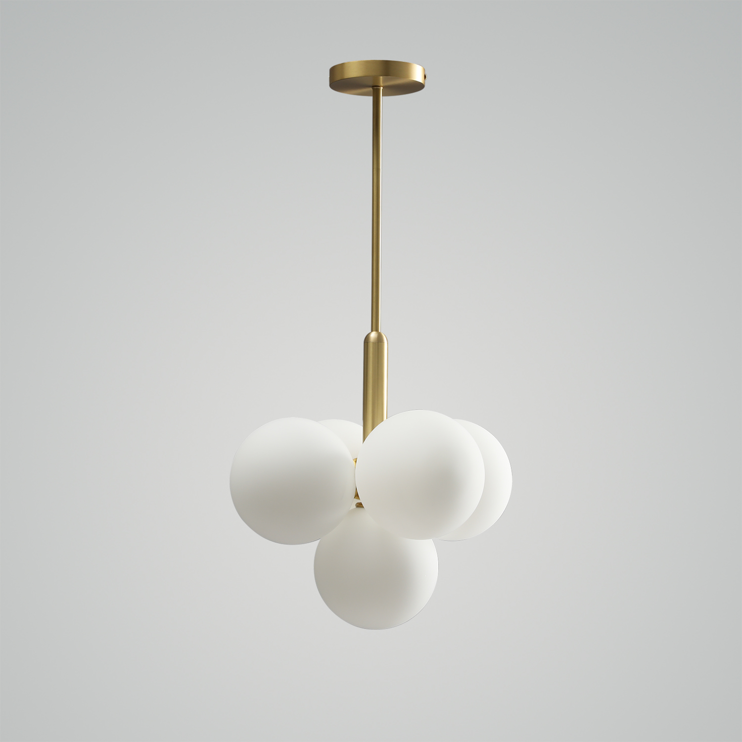 Miira 5 Brass Pendant Light