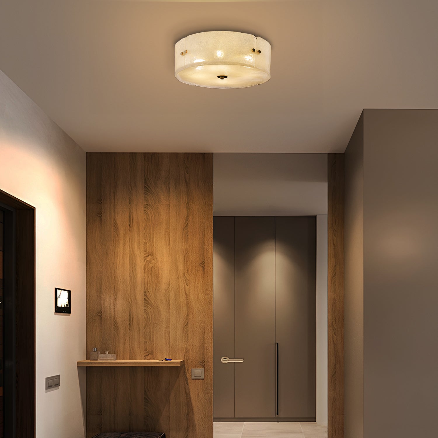 Modern_Antique_Brass_Textured_Glass_Ceiling_Light_Arteriors_02