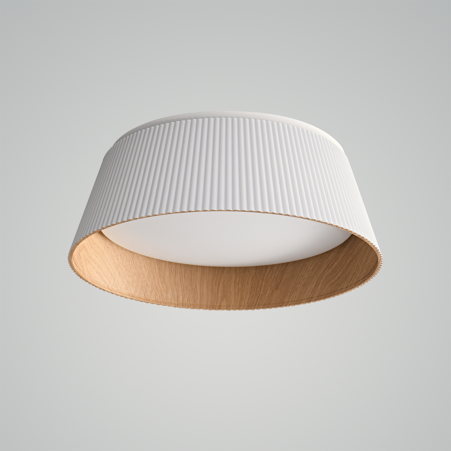 Modern Ribbed Ceiling Light
