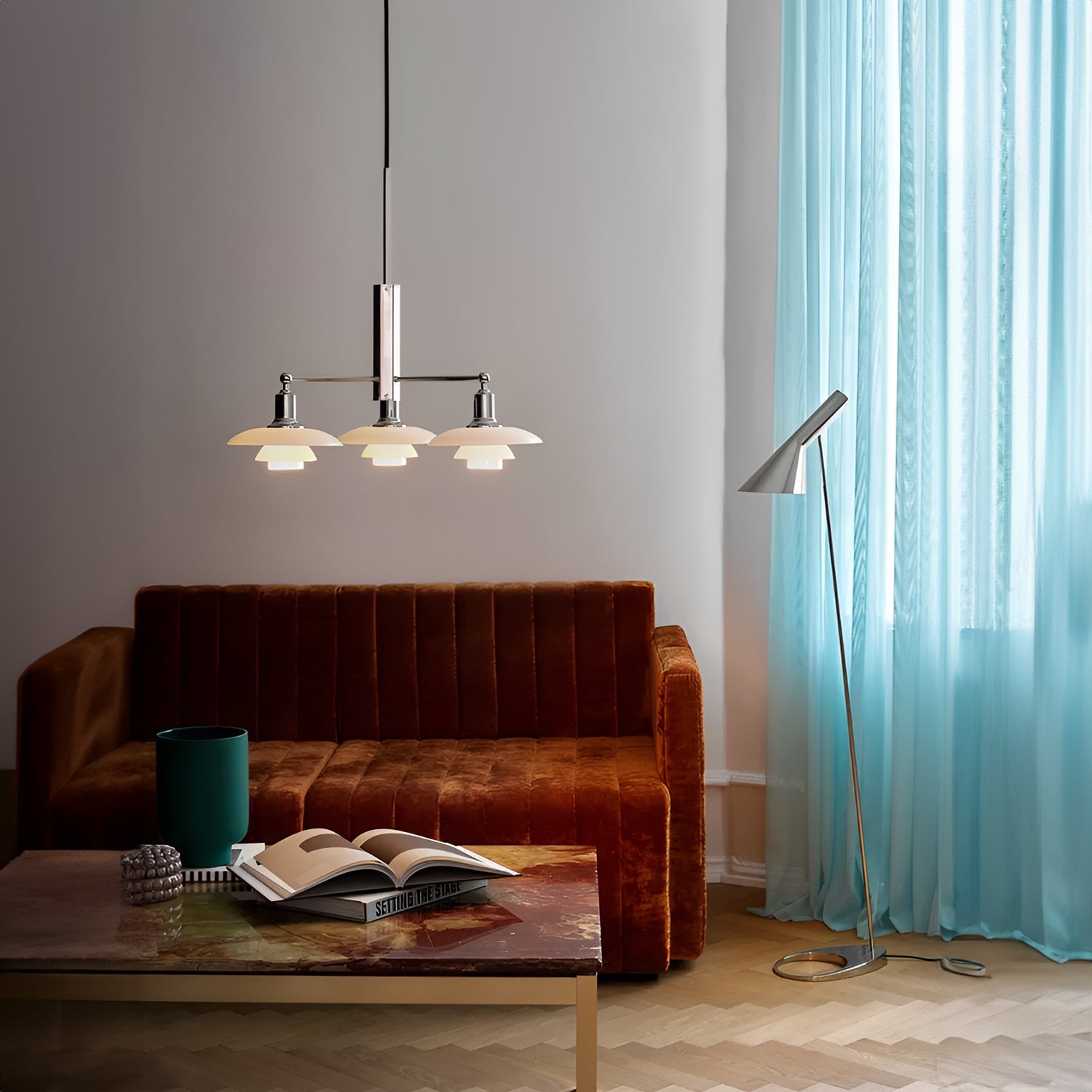 PH 2/1 Stem Fitting Chandelier