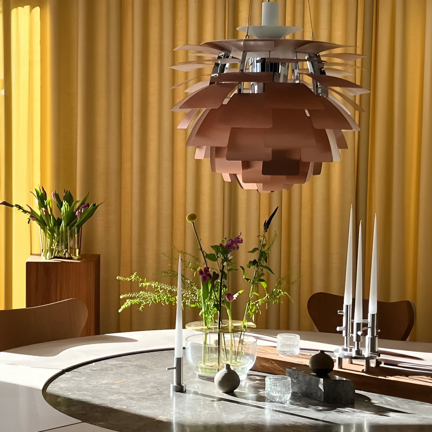 PH Artichoke Copper Pendant Light