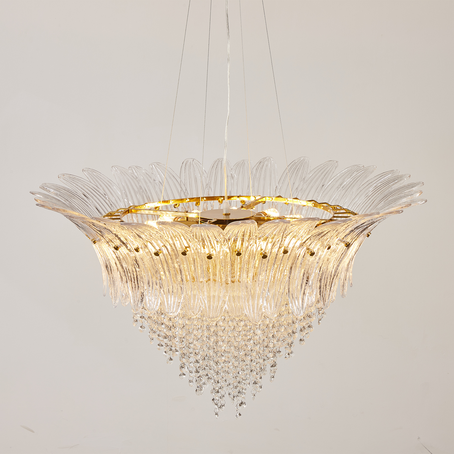 Palmette Crystal Chandelier