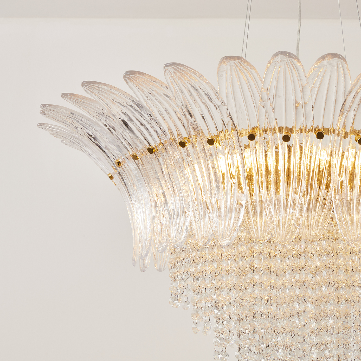 Palmette Crystal Chandelier