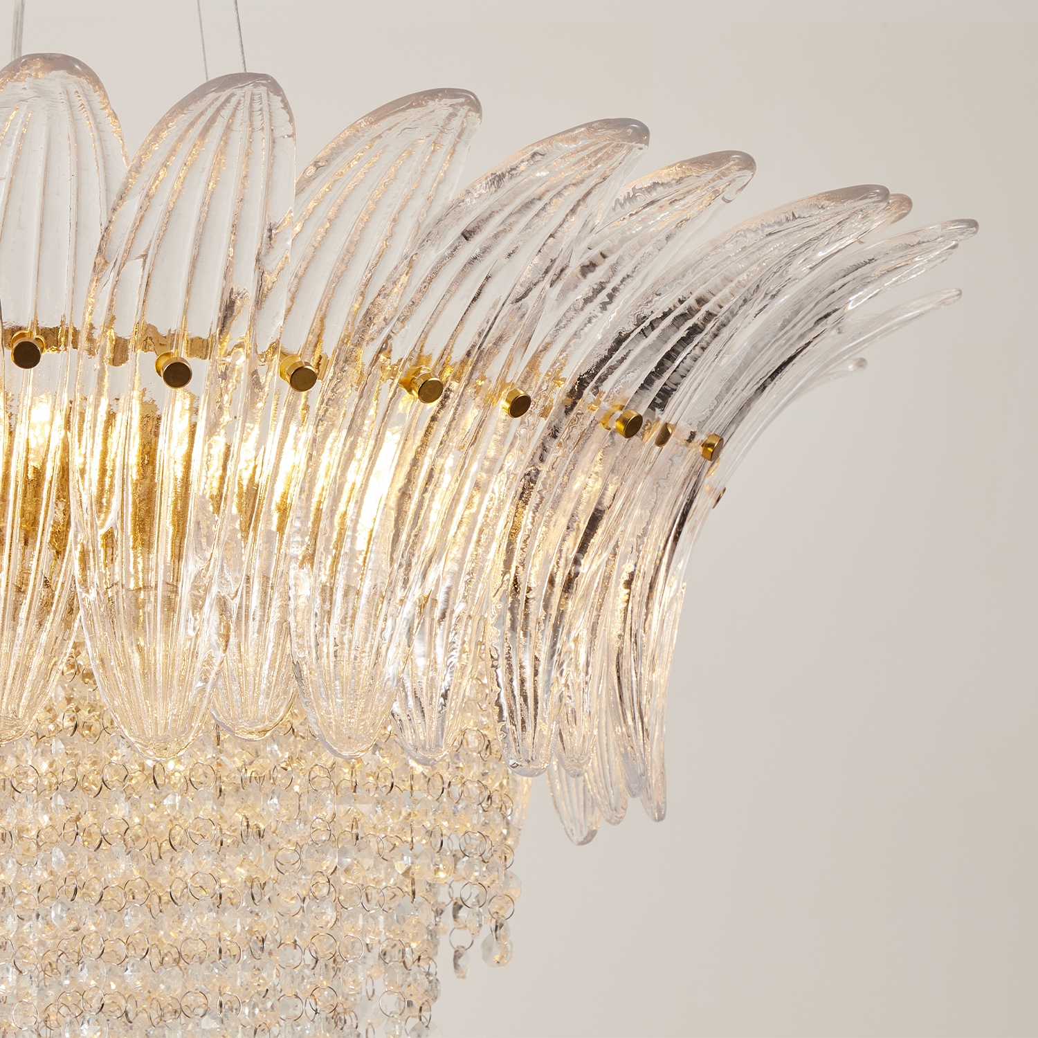 Palmette Crystal Chandelier
