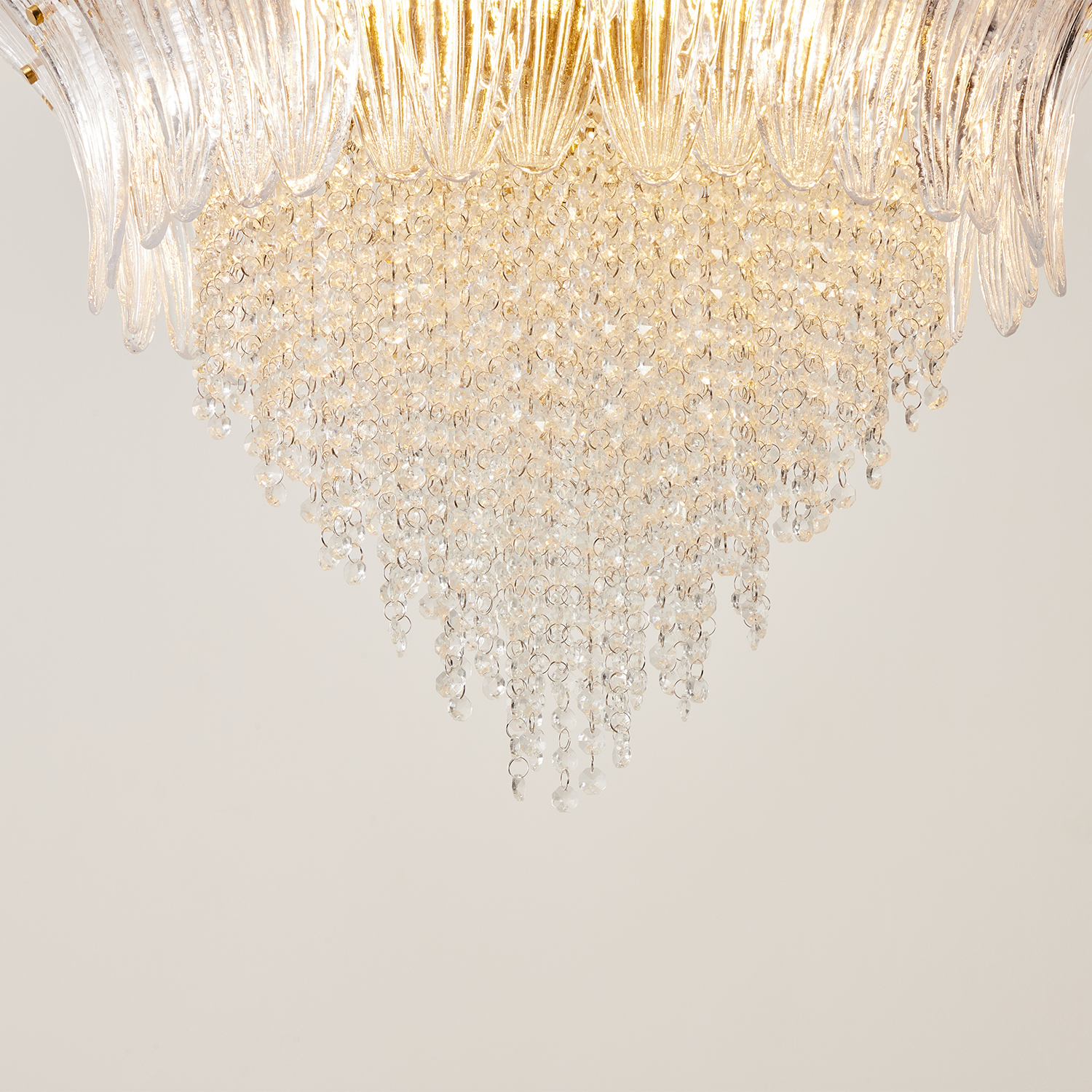 Palmette Crystal Chandelier