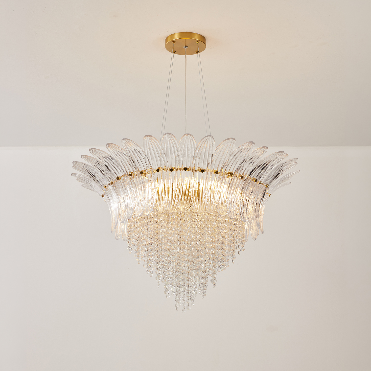 Palmette Crystal Chandelier