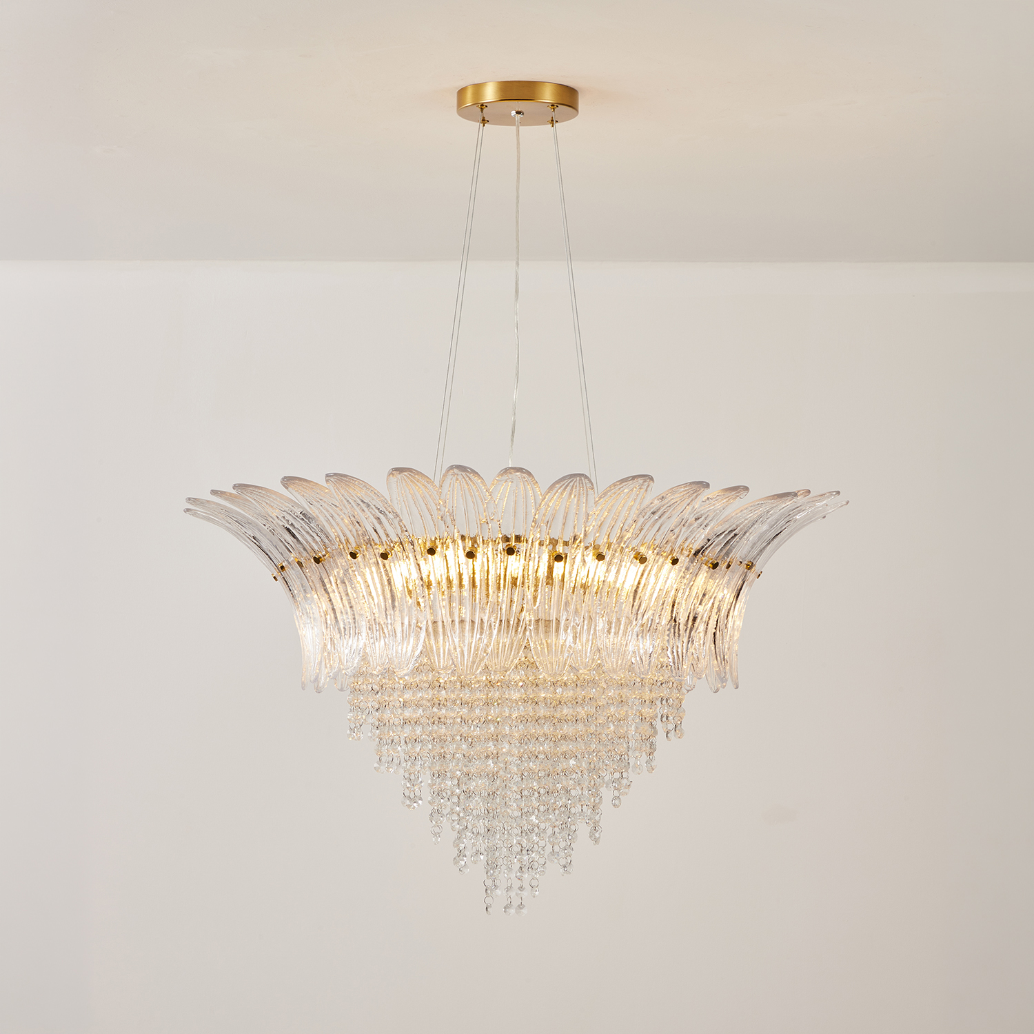 Palmette Crystal Chandelier