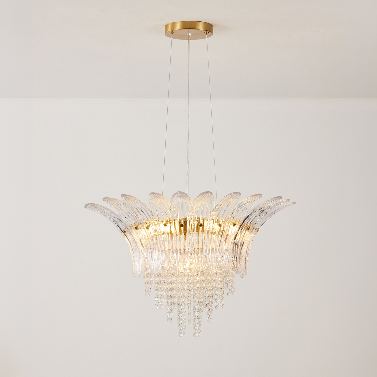 Palmette Crystal Chandelier