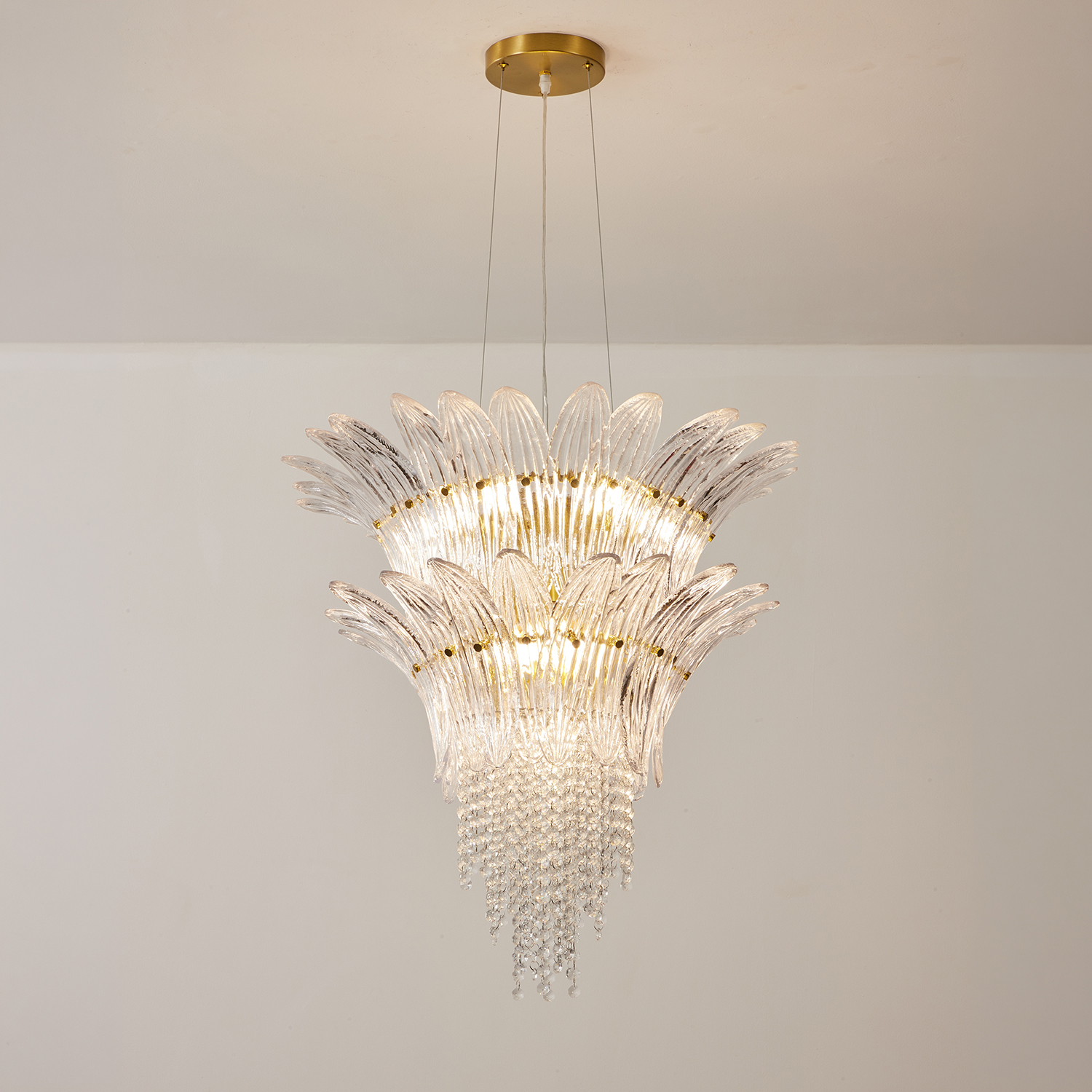 Palmette Crystal Chandelier
