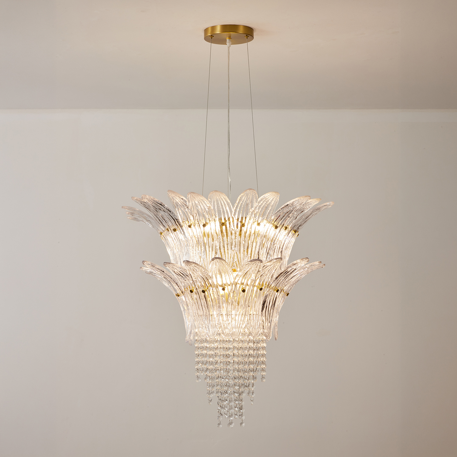 Palmette Crystal Chandelier