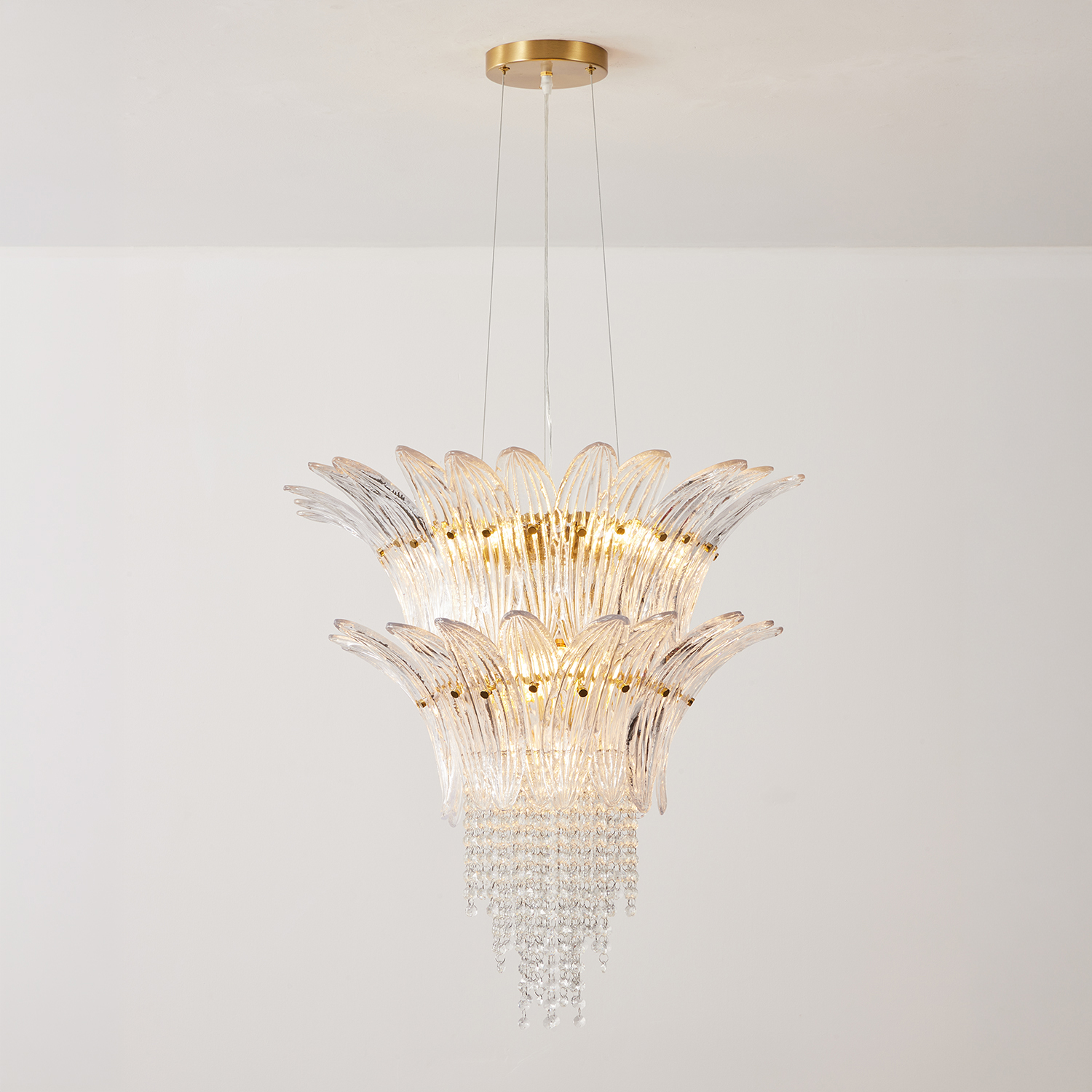 Palmette Crystal Chandelier