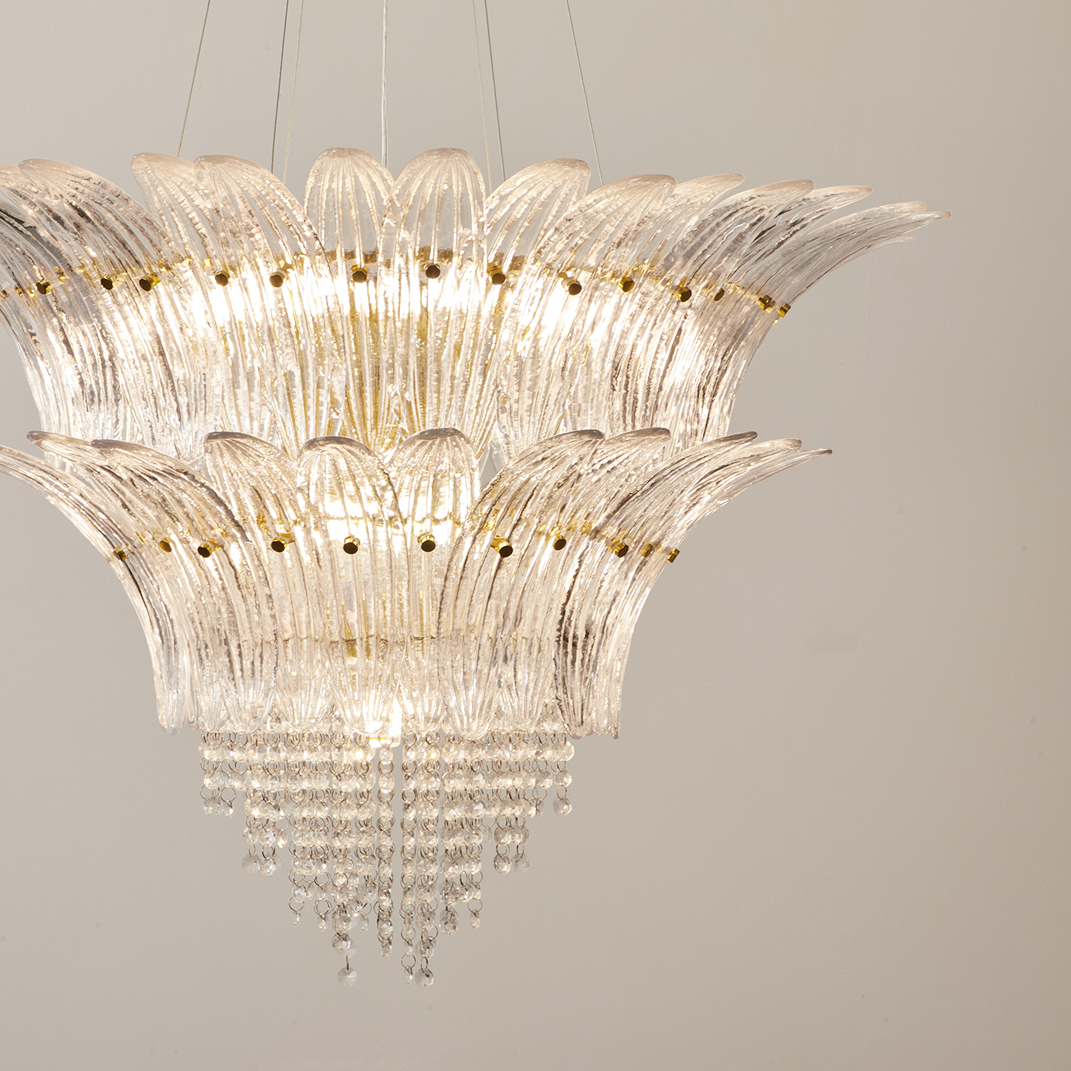 Palmette Crystal Chandelier