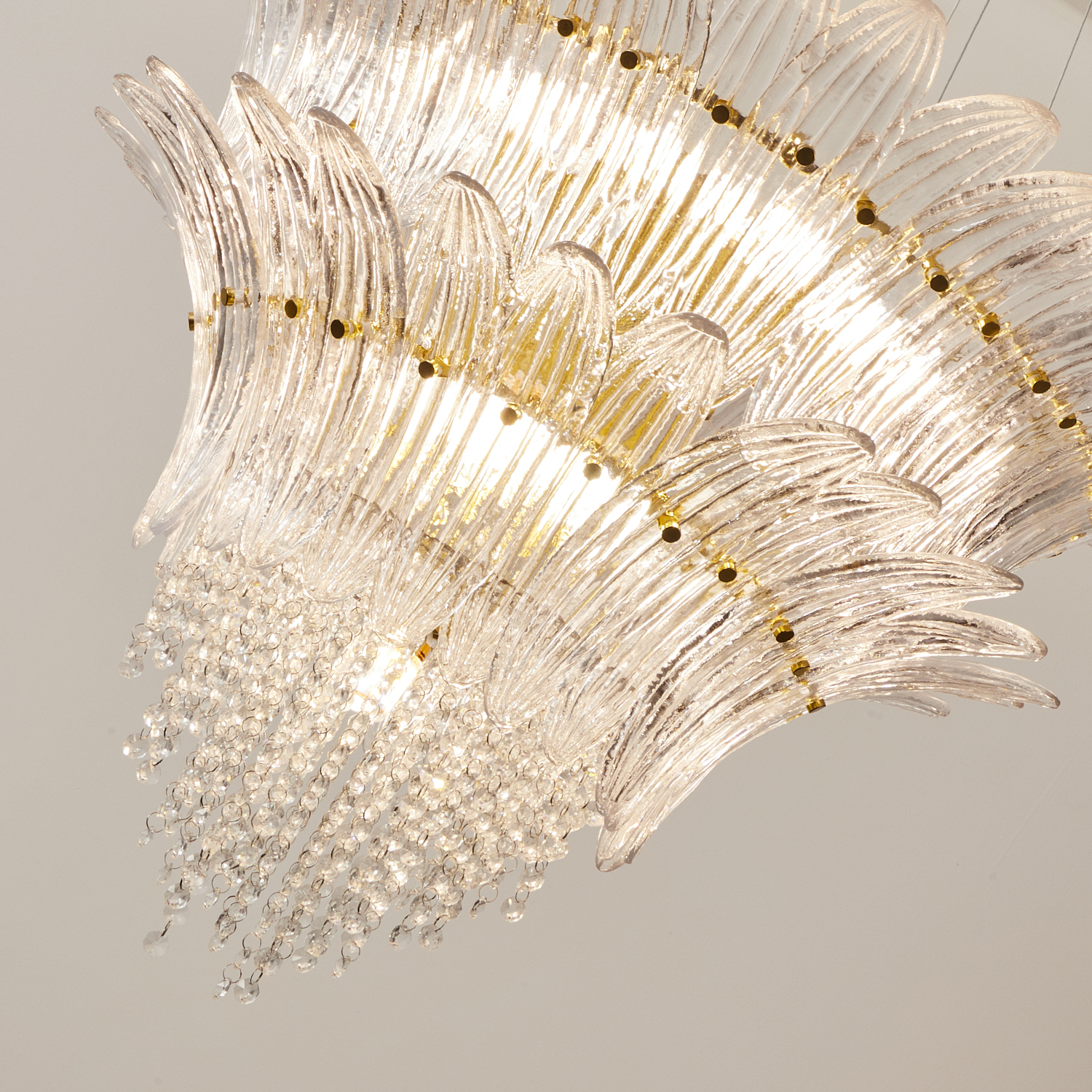 Palmette Crystal Chandelier