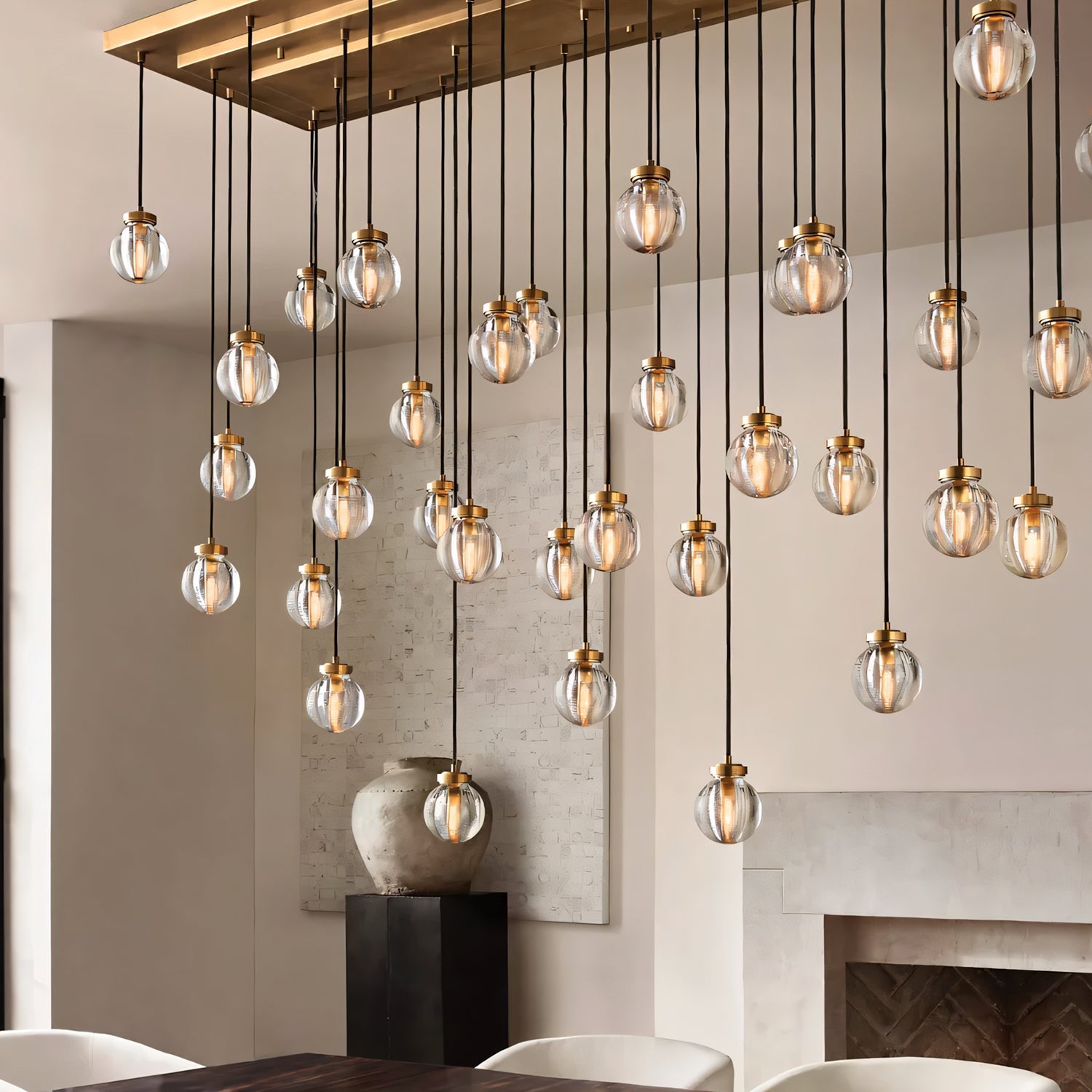 Pearl Rectangular Chandelier