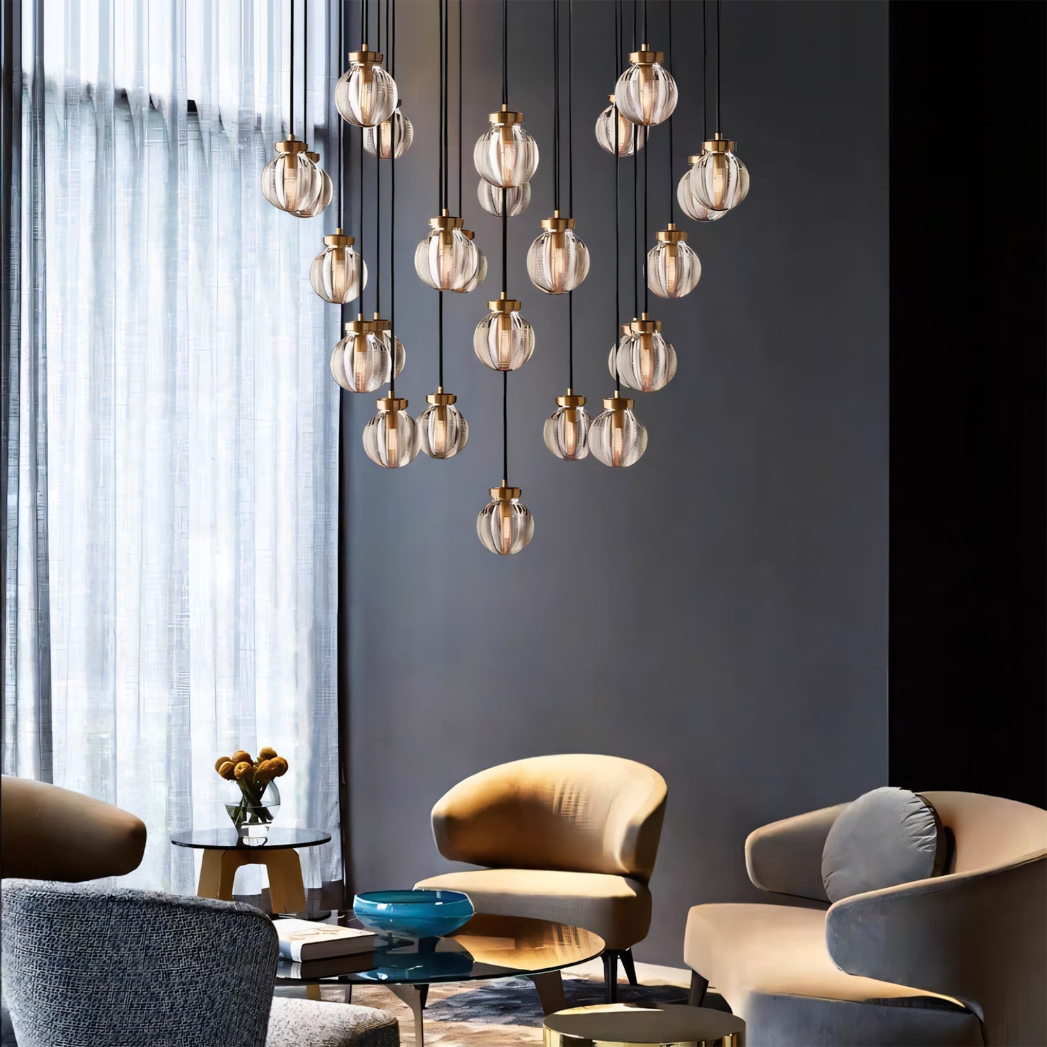 Pearl Round Chandelier