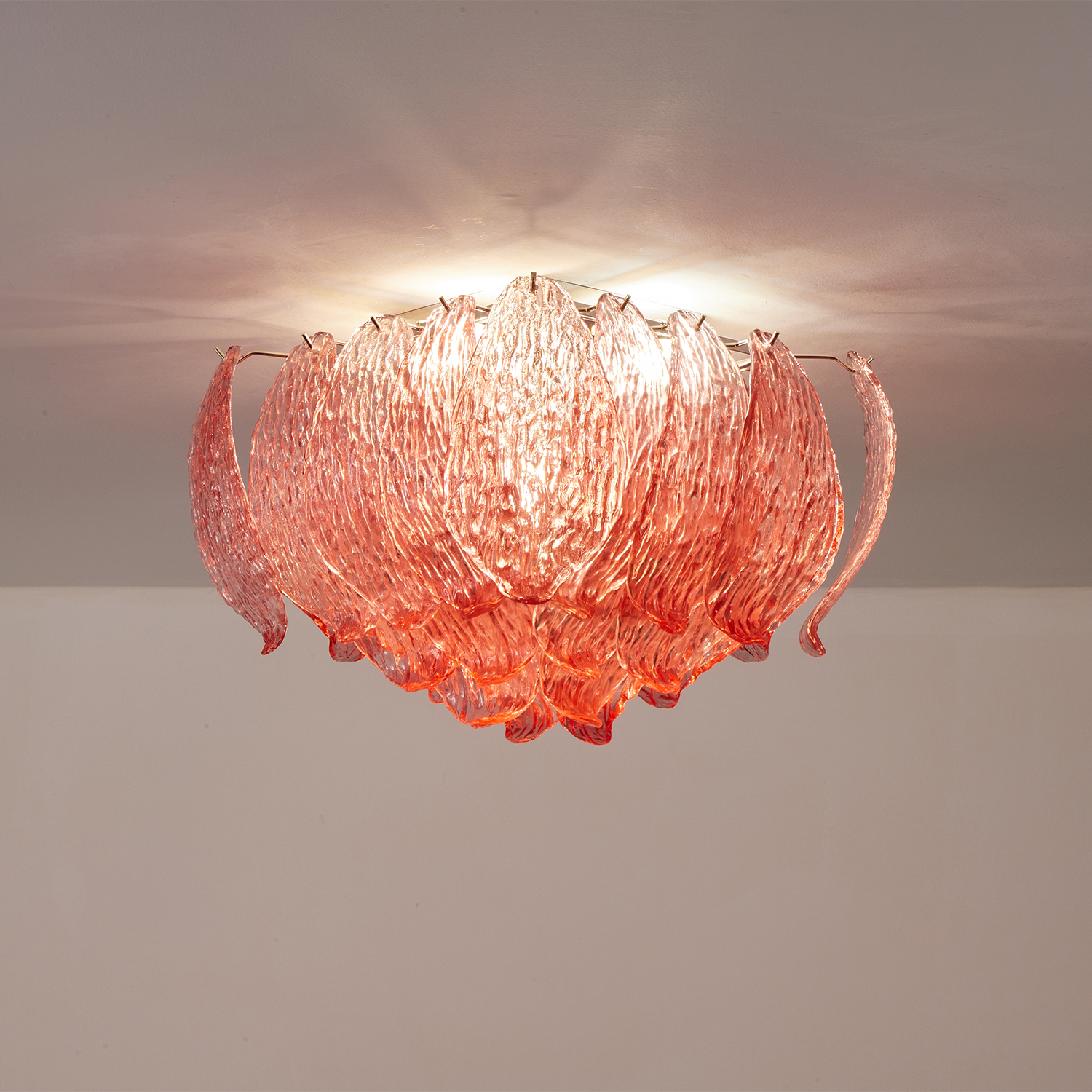 Petalia Murano Glass Leaf Ceiling Light