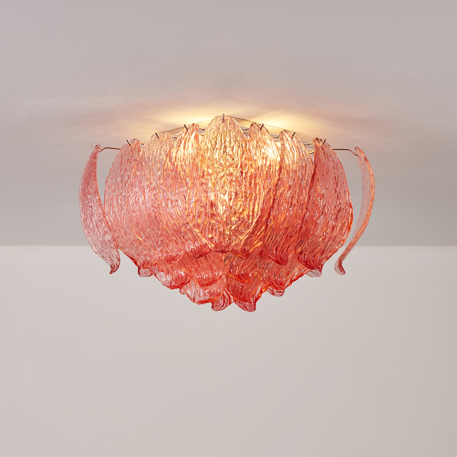 Petalia Murano Glass Leaf Ceiling Light