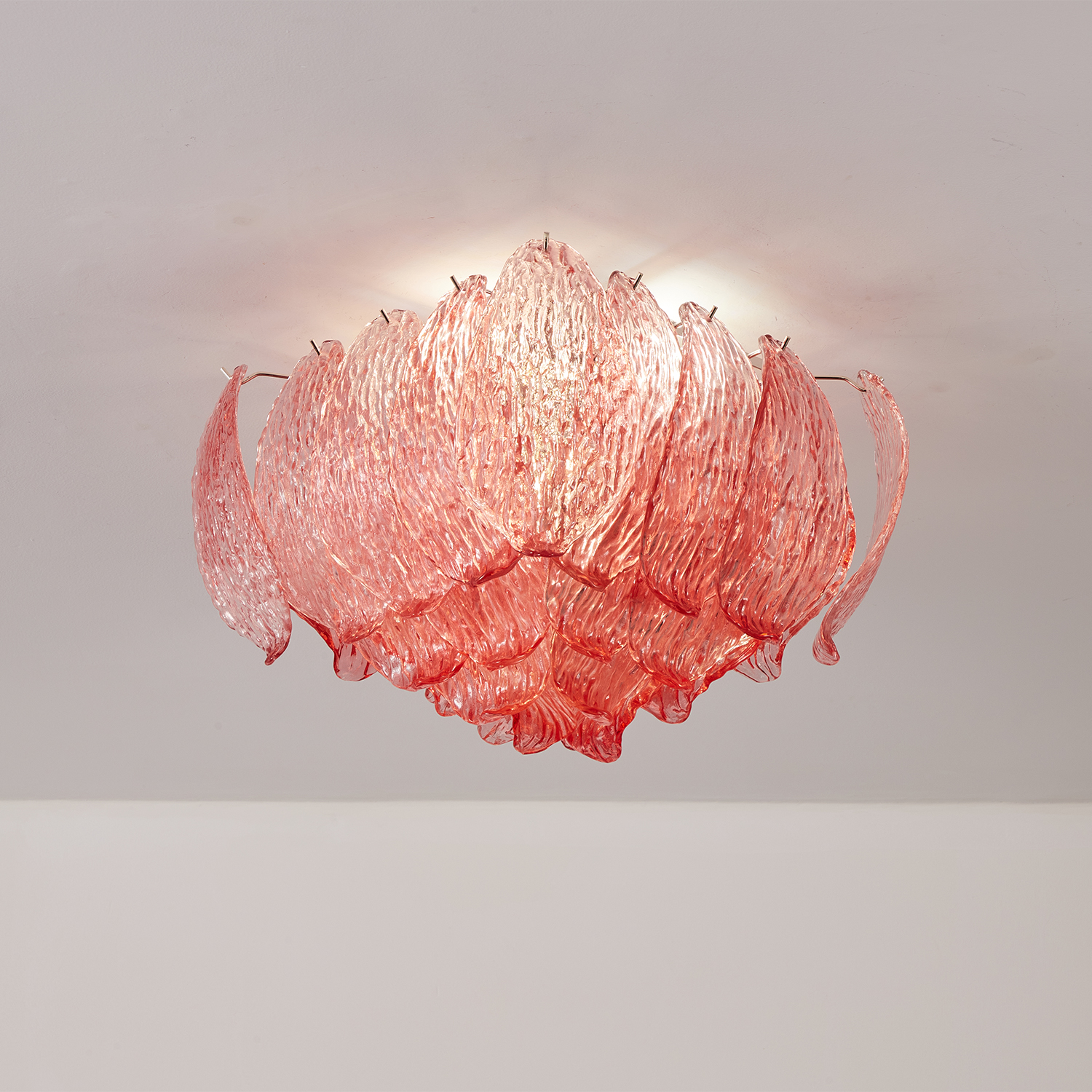 Petalia Murano Glass Leaf Ceiling Light