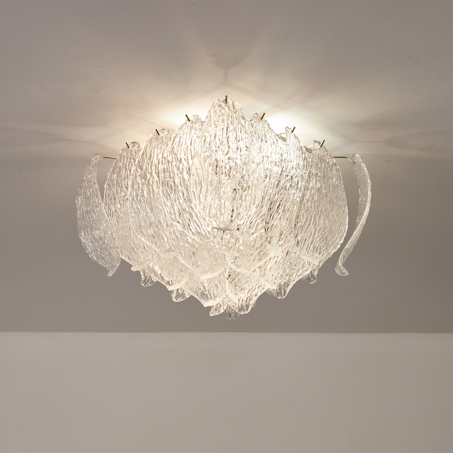 Petalia Murano Glass Leaf Ceiling Light