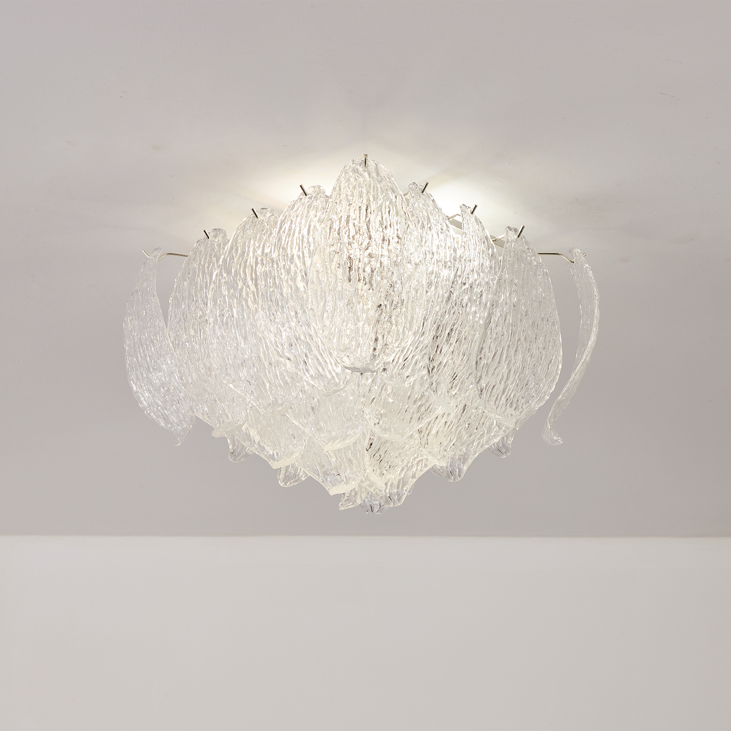 Petalia Murano Glass Leaf Ceiling Light