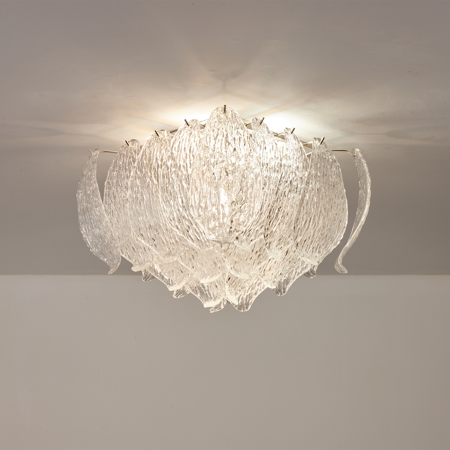 Petalia Murano Glass Leaf Ceiling Light