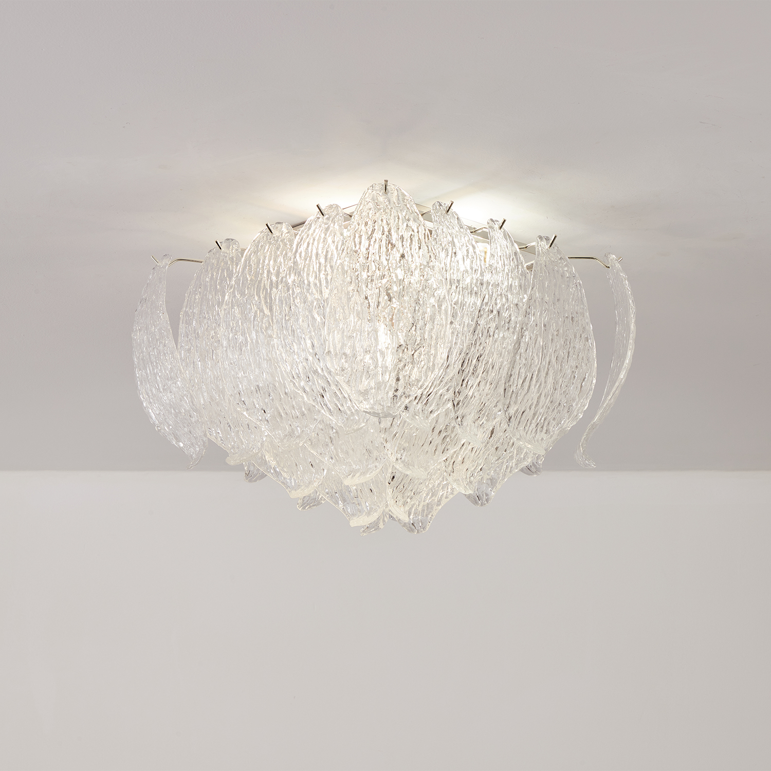 Petalia Murano Glass Leaf Ceiling Light